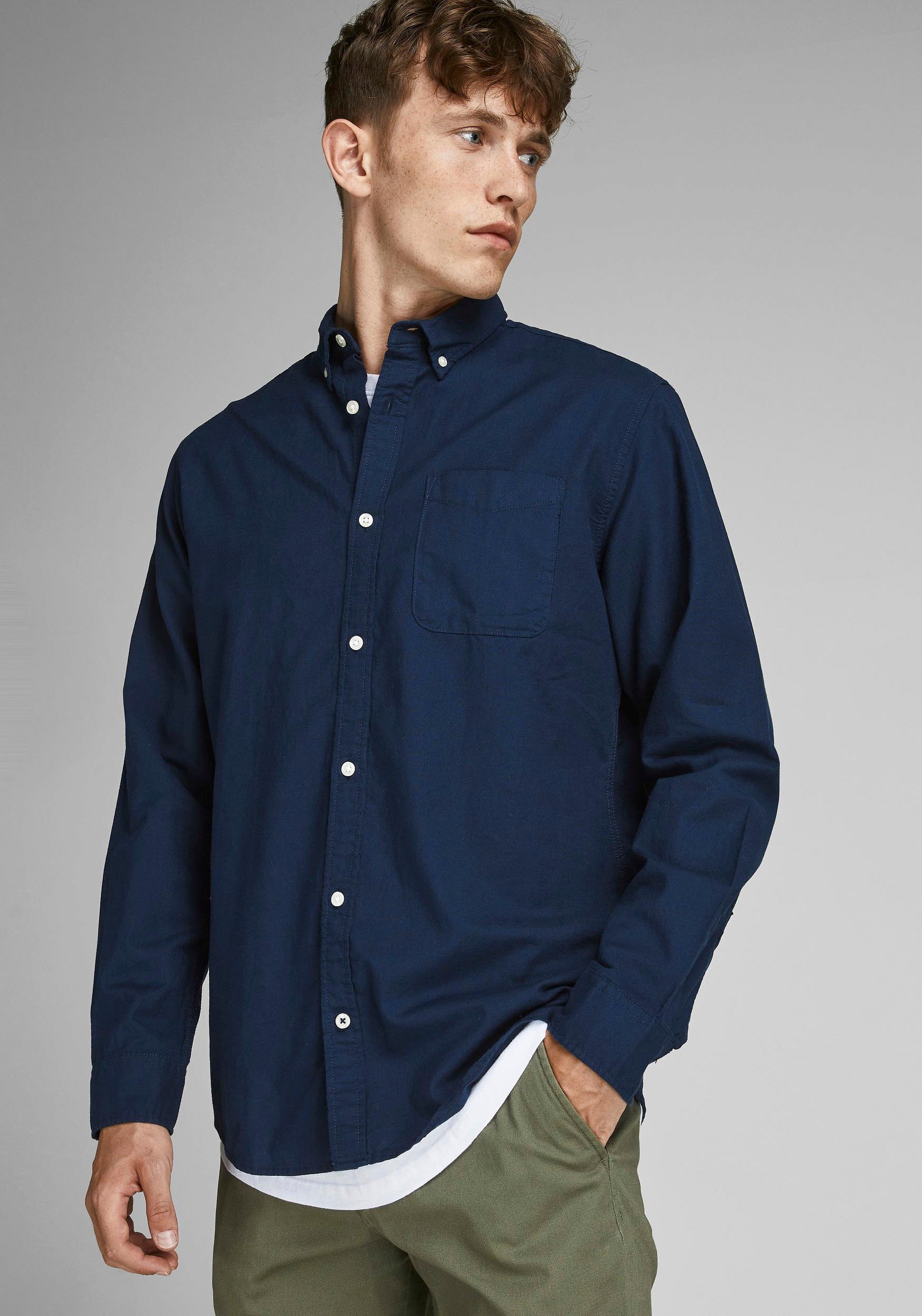 Jack & Jones Langarmhemd »OXFORD SHIRT«