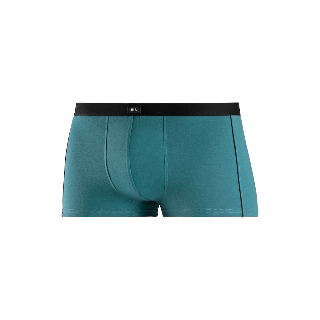 H.I.S Boxershorts, (Packung, 3 St.), in Hipster-Form mit schmalen Piping