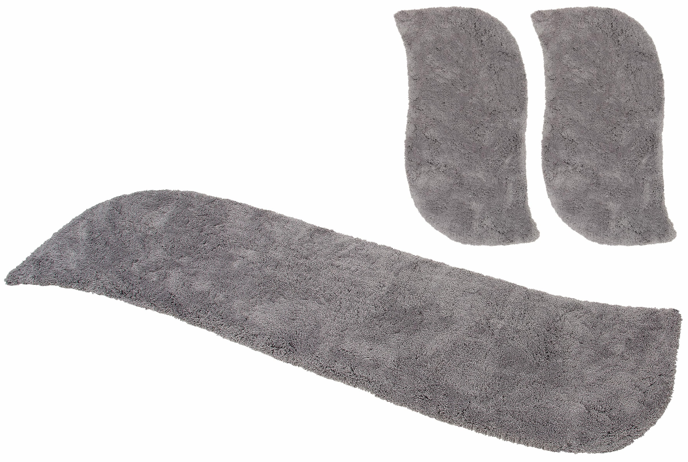 OTTO home Hochflor-Bettumrandung "Desner" Höhe 35 mm 3 Stk. tlg. Mikrofaser günstig online kaufen