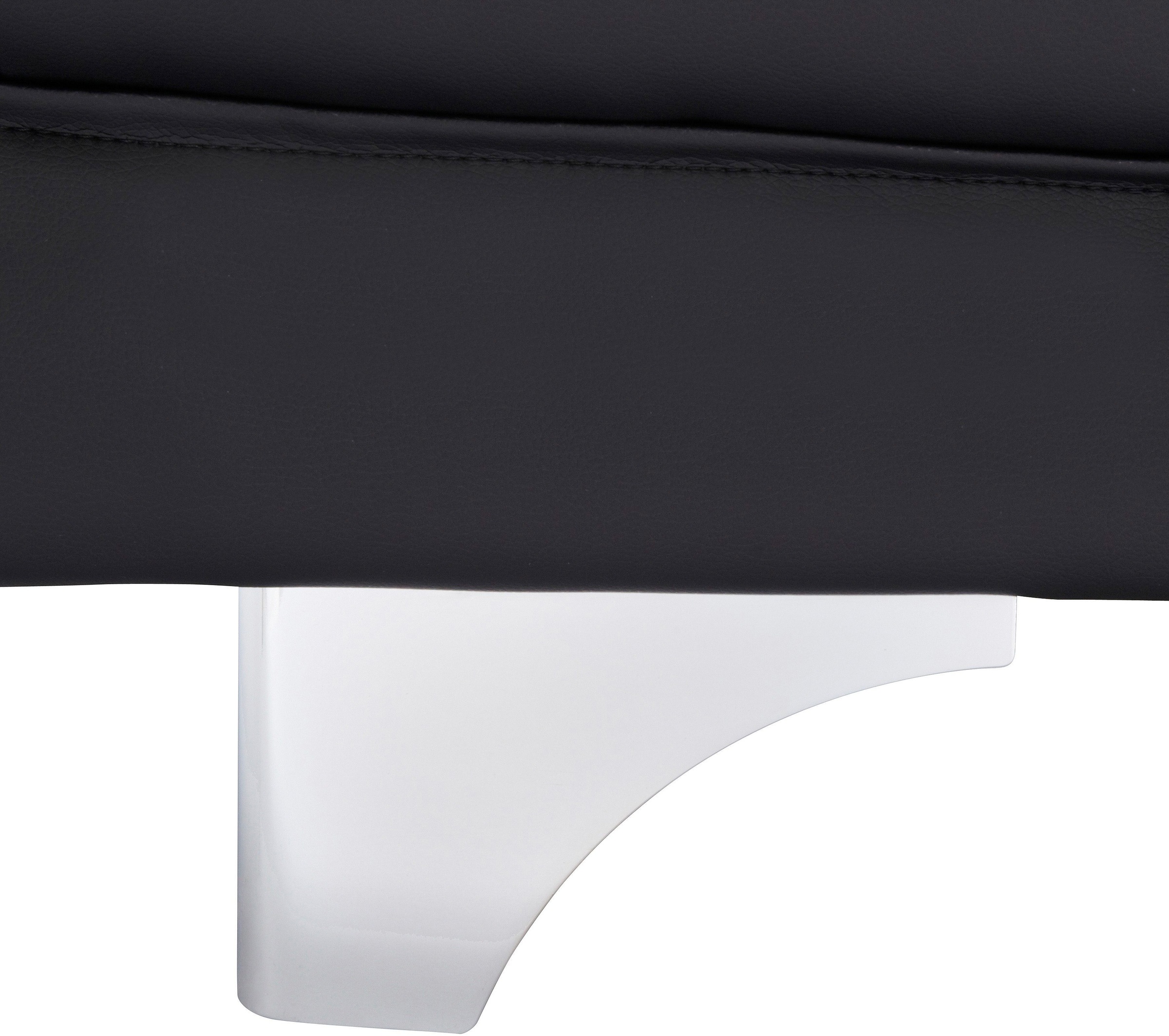 COTTA Polstergarnitur »Enterprise«, (Set), Set bestehend aus: 2-Sitzer mit Kopfteilverstellung & Hocker