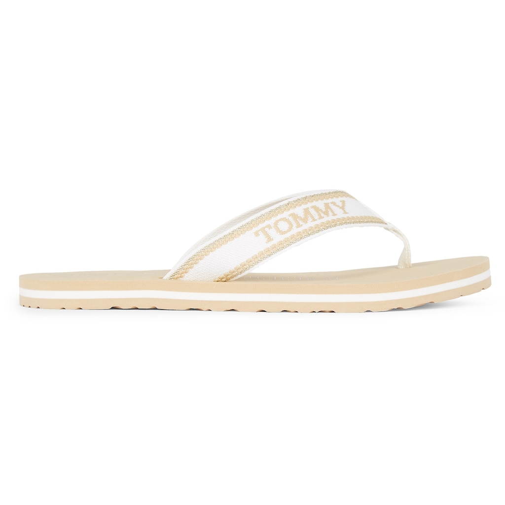 Tommy Hilfiger Zehentrenner »HILFIGER BEACH SANDAL«