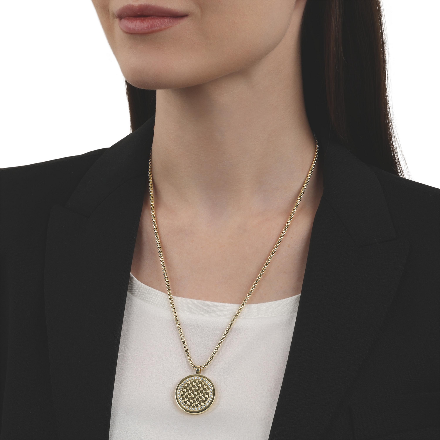 JOOP! Kette mit Anhänger mit Zirkonia (synth.)