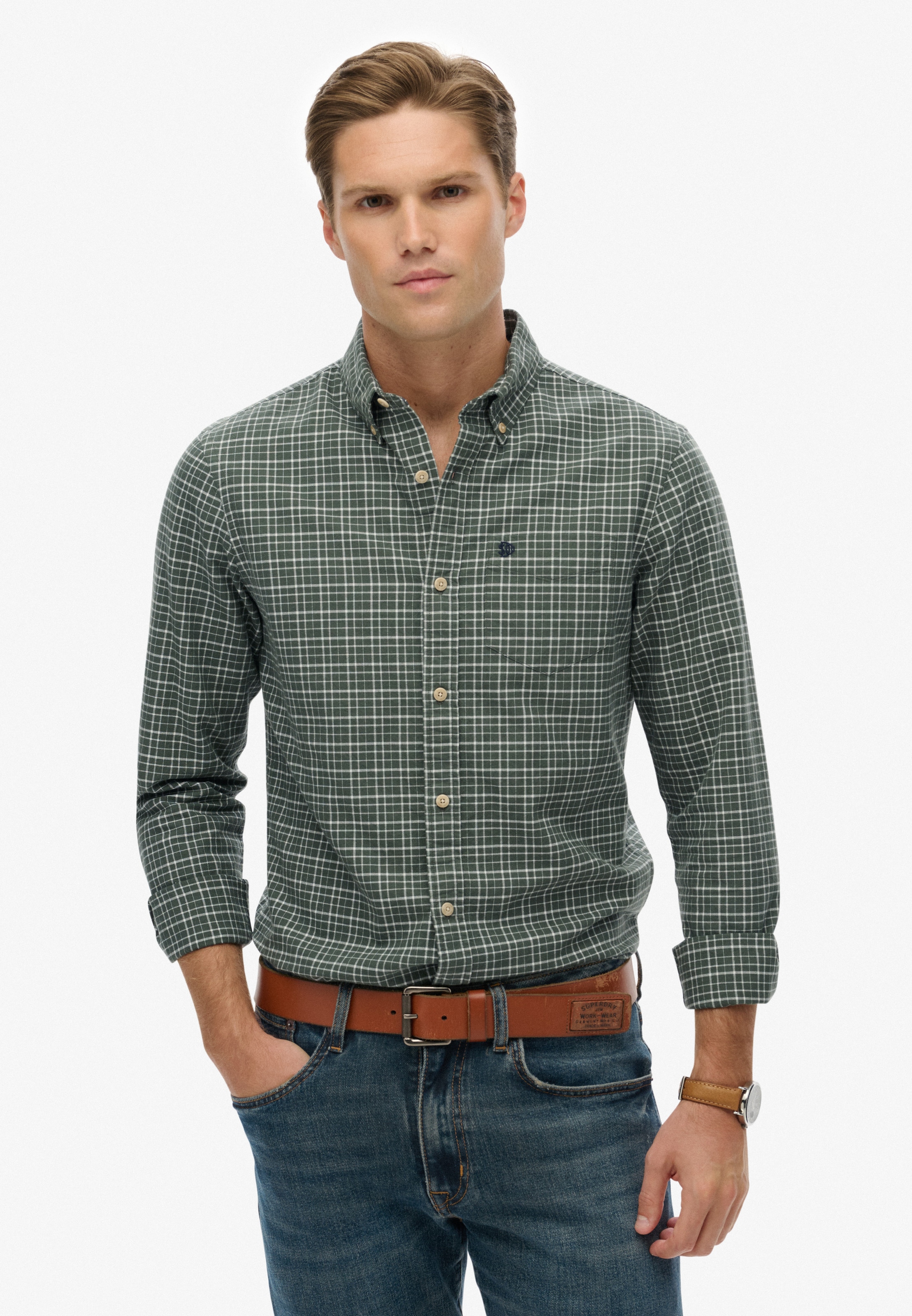 Superdry Langarmhemd "PREMIUM CHECK OXFORD SHIRT" günstig online kaufen