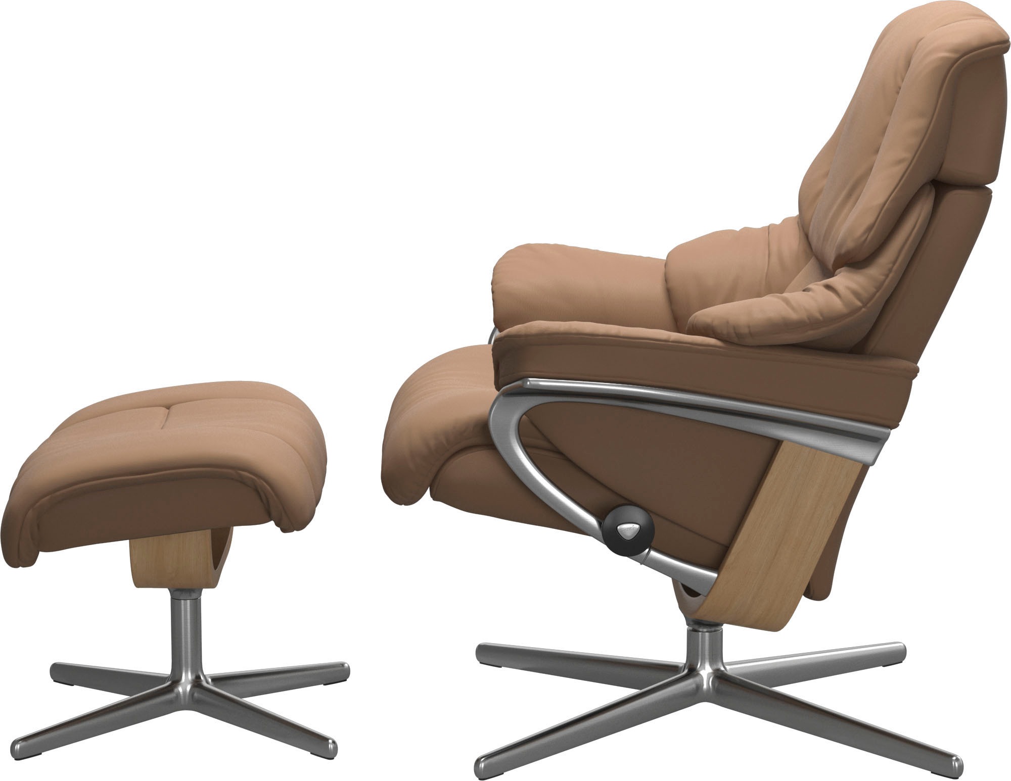 Stressless® Fußhocker »Reno«, mit Cross Base, Größe S, M & L, Holzakzent Eiche