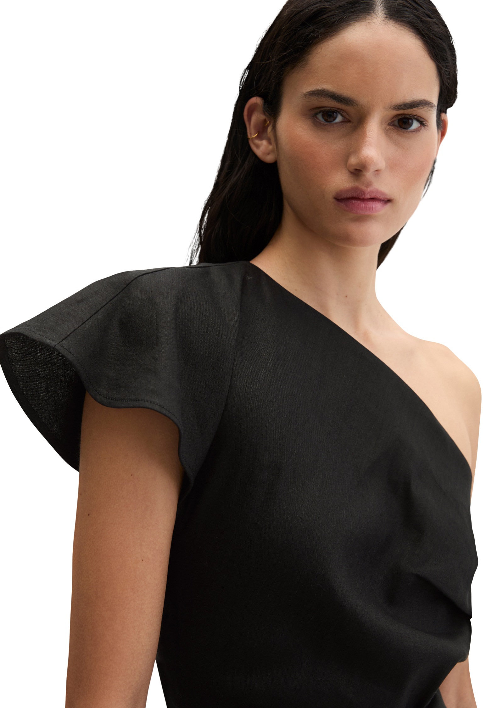 Marc O'Polo Midikleid »aus Viskose-Leinen-Stretch«