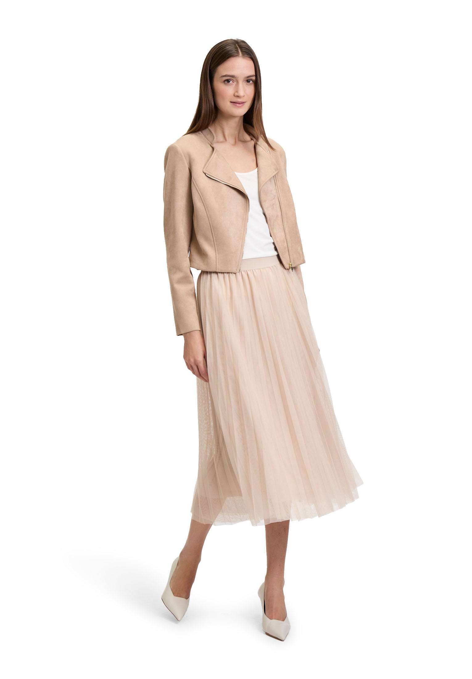 Betty&Co Jackenblazer »Betty & Co Damen Bikerjacke mit Stehkragen«, Material