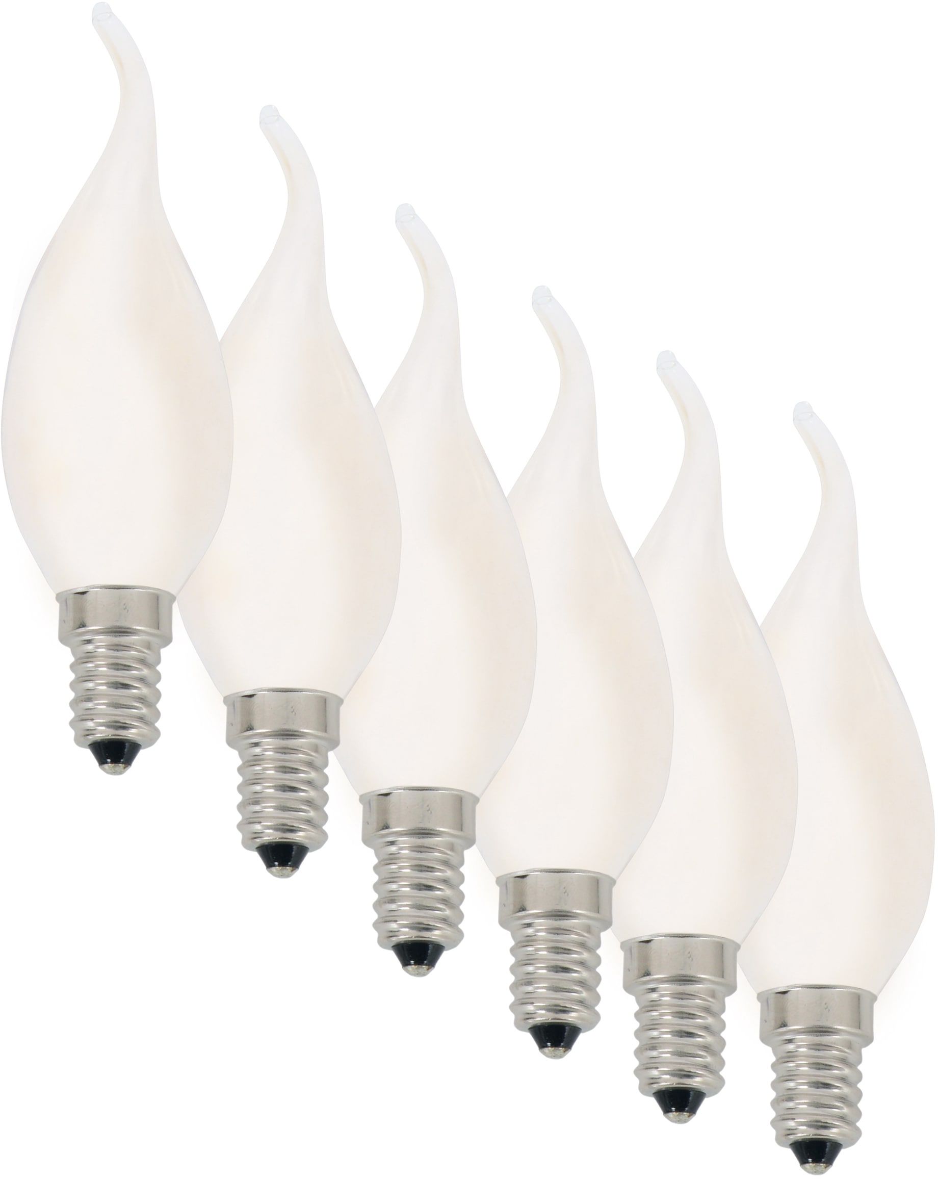 näve LED-Leuchtmittel »Windstoß«, E14, 6 St., Warmweiß, LED Leuchtmittel >>Windstoß