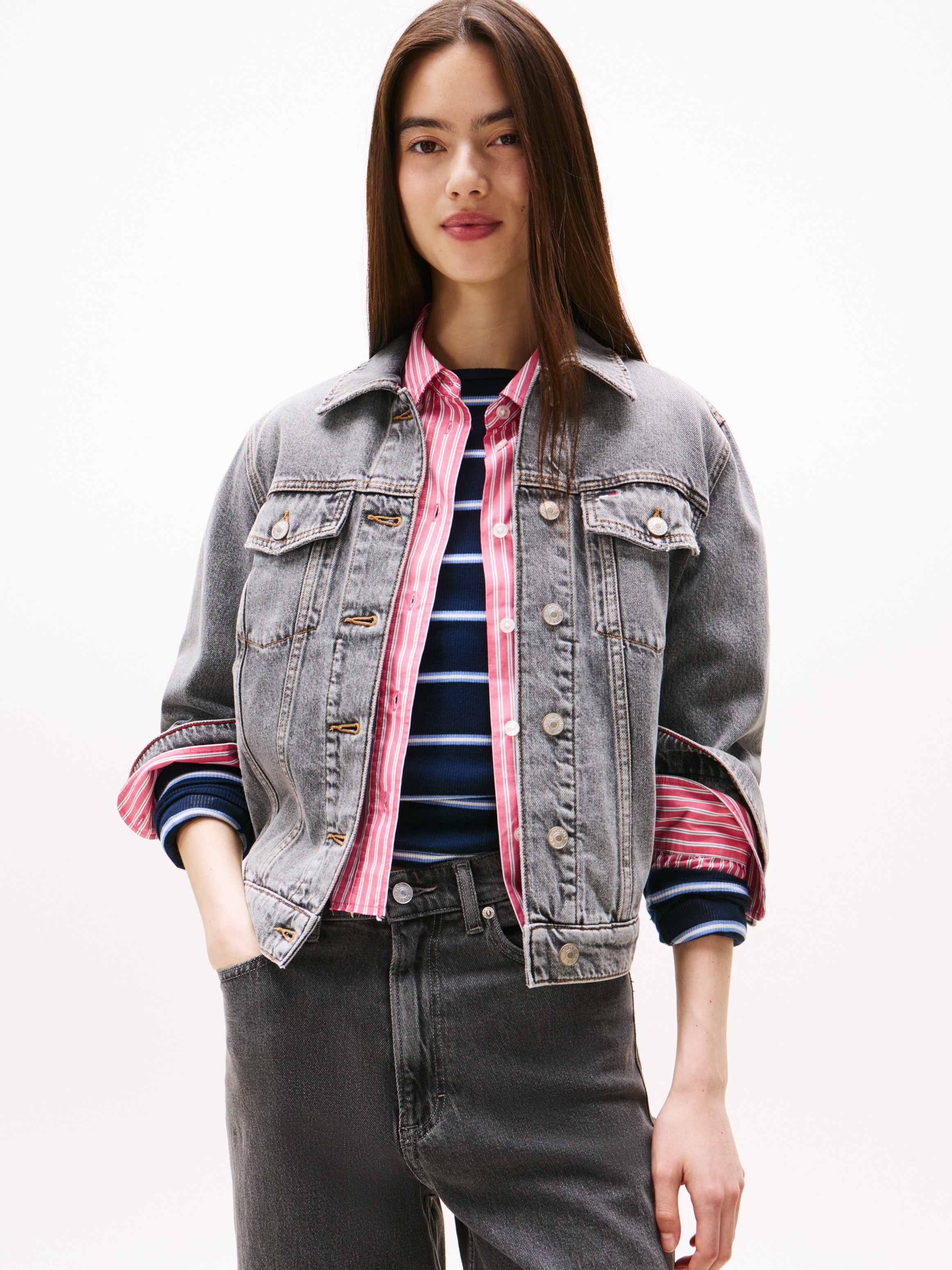 Tommy Jeans Jeansjacke "CLSSC TRCKR JCKT RWB EXT DI6078" günstig online kaufen