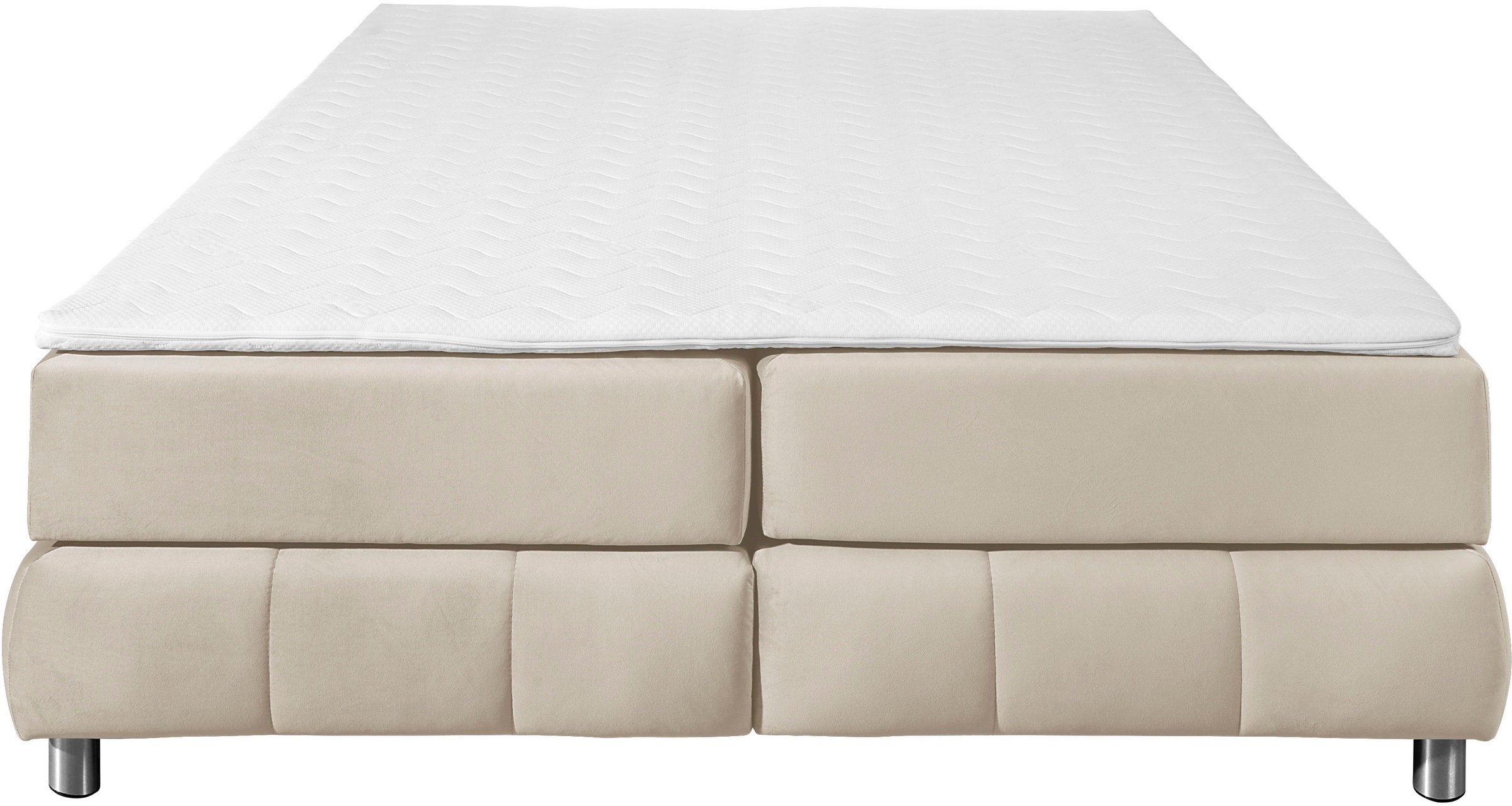 andas Boxspringbett »Salo«, Ohne Kopfteil, inkl. Topper, auch in Überlänge 220 cm