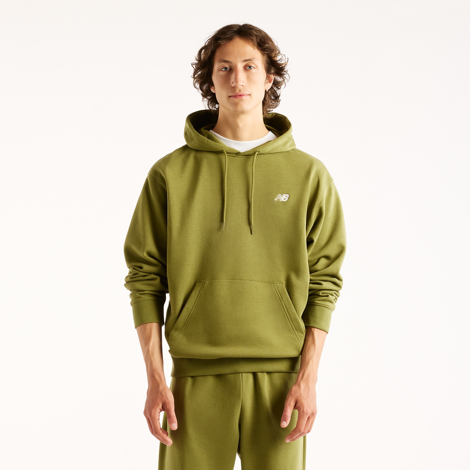 New Balance Kapuzensweatshirt "SPORT ESSENTIALS FRENCH TERRY HOODIE", mit Kapuze, Langarm, aus Baumwolle und Polyester, entspannte Passform