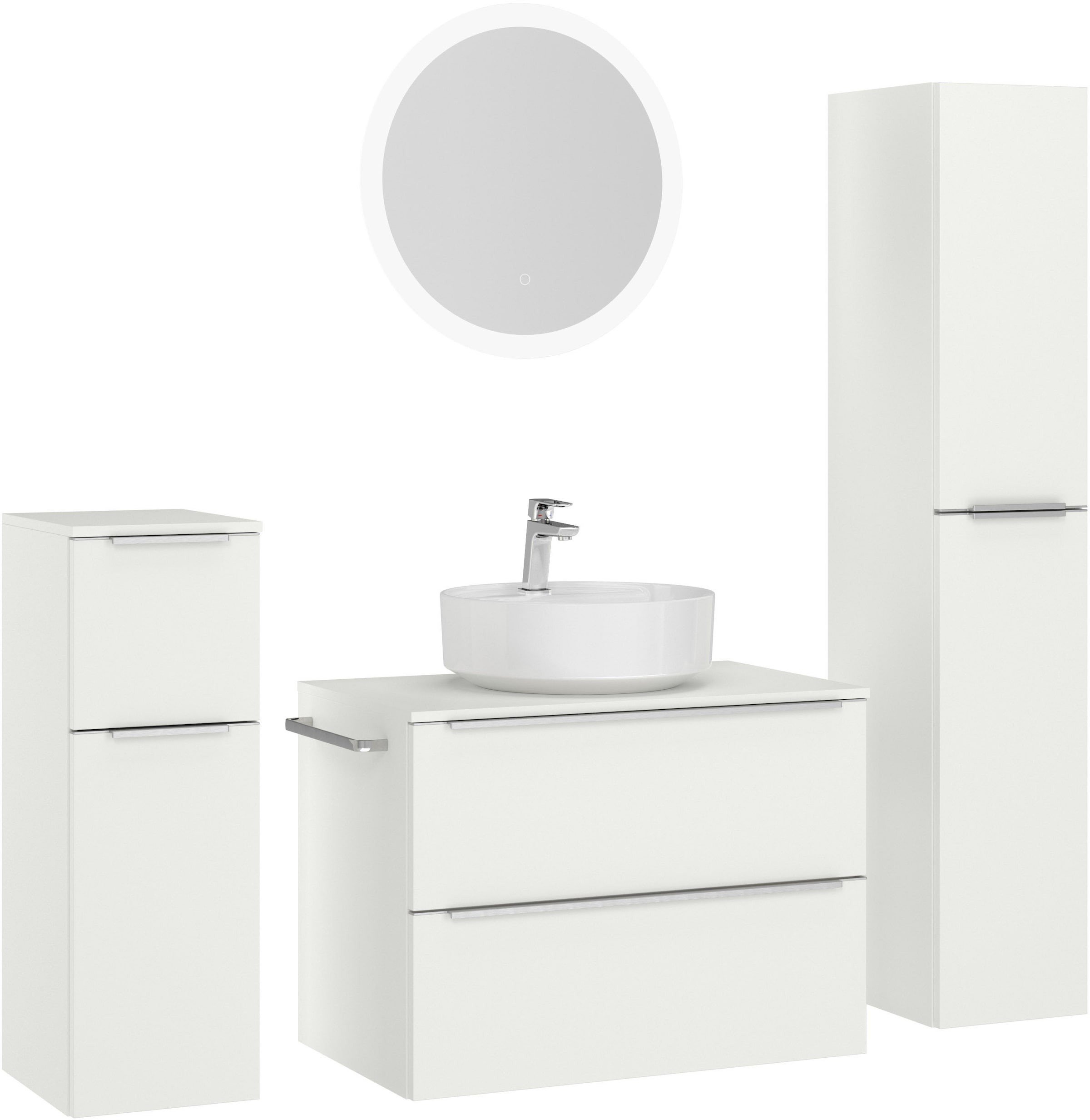 nobilia Badmöbel-Set "Alvene" vormontiert, mit Soft-Close, 4 Stk. tlg. günstig online kaufen