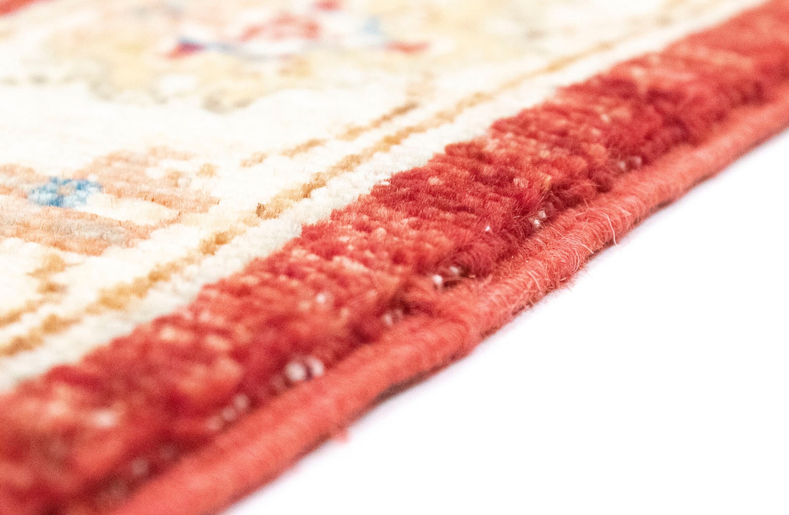 morgenland Wollteppich »Ziegler Teppich handgeknüpft rot«, rechteckig
