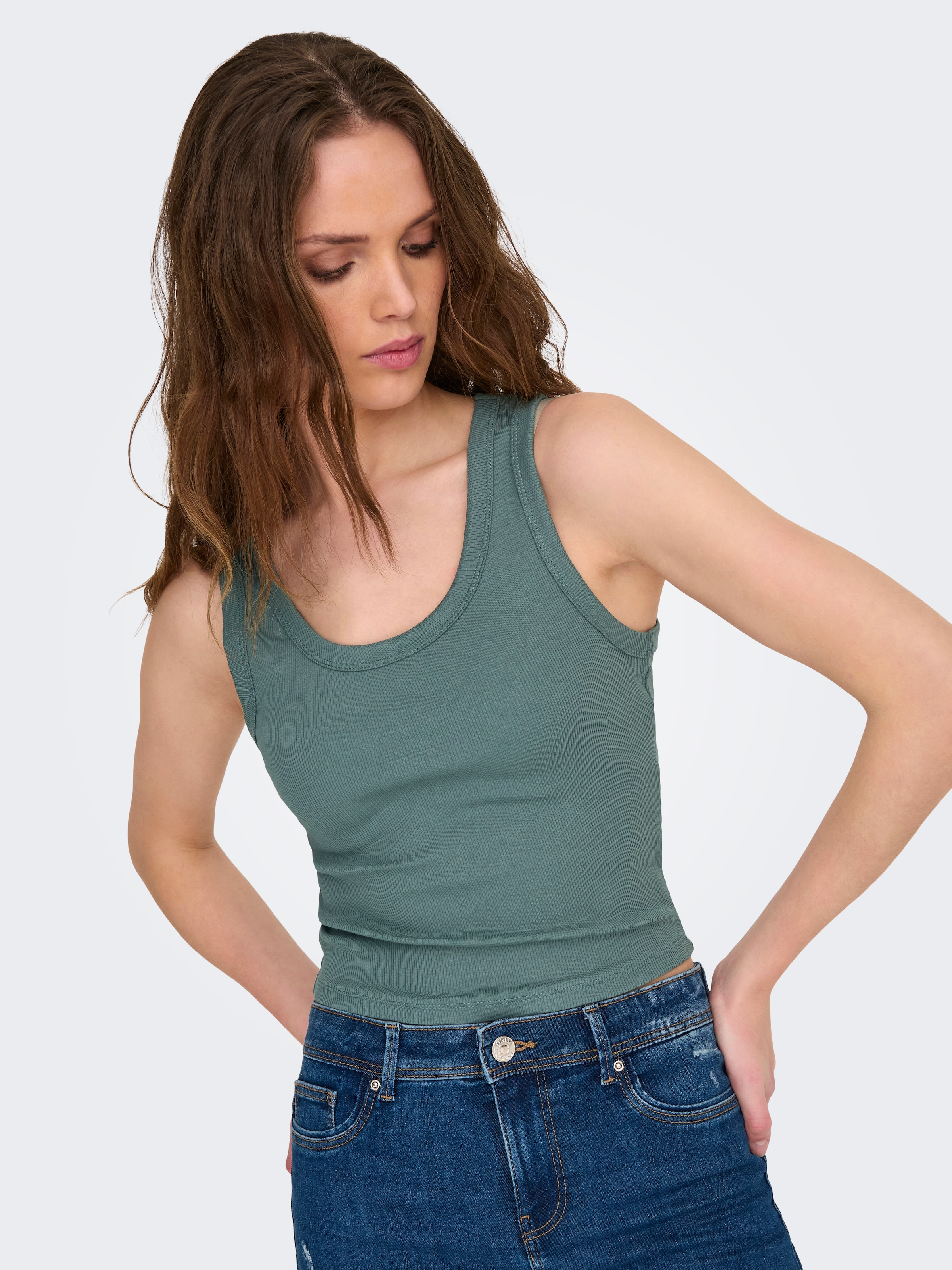 ONLY Tanktop »ONLEASY S/L TANK TOP JRS 2 PACK«, (Set, 2 tlg.)