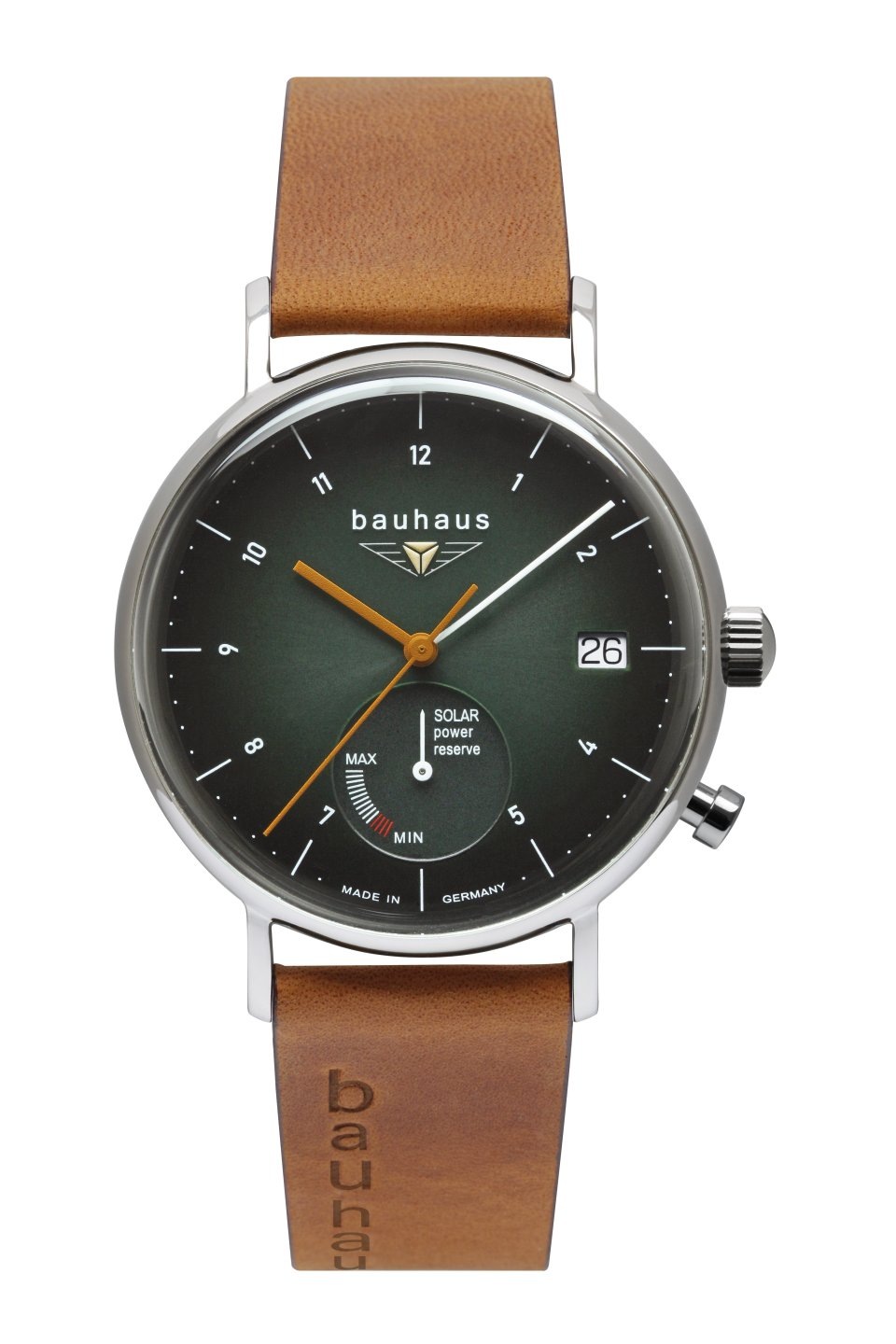 bauhaus Solaruhr »2112-4«, Armbanduhr, Herrenuhr, Datum, Made in Germany