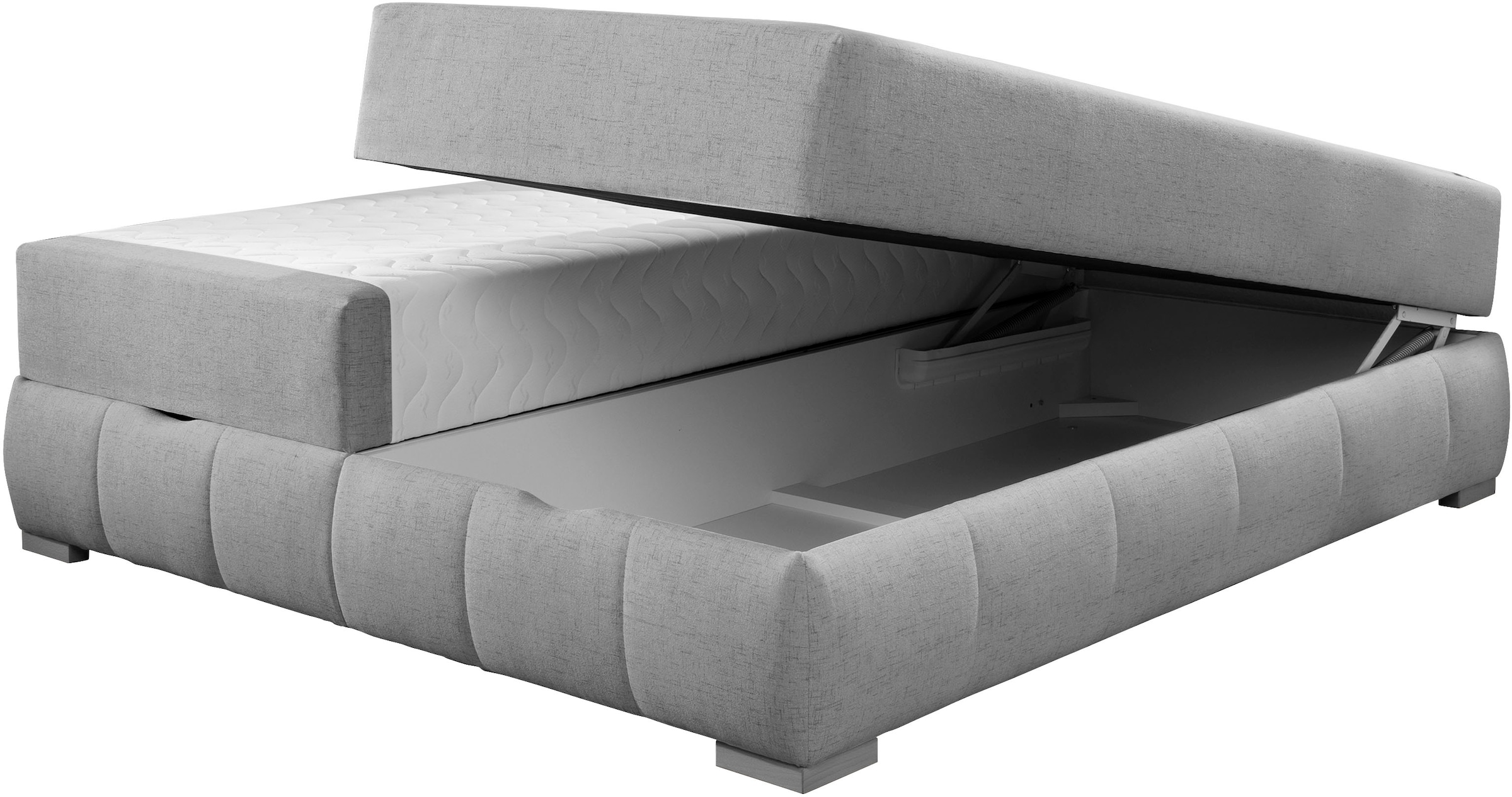 Guido Maria Kretschmer Home&Living Boxbett »Wehma«, ohne Kopfteil, inklusive Topper und Bettkasten