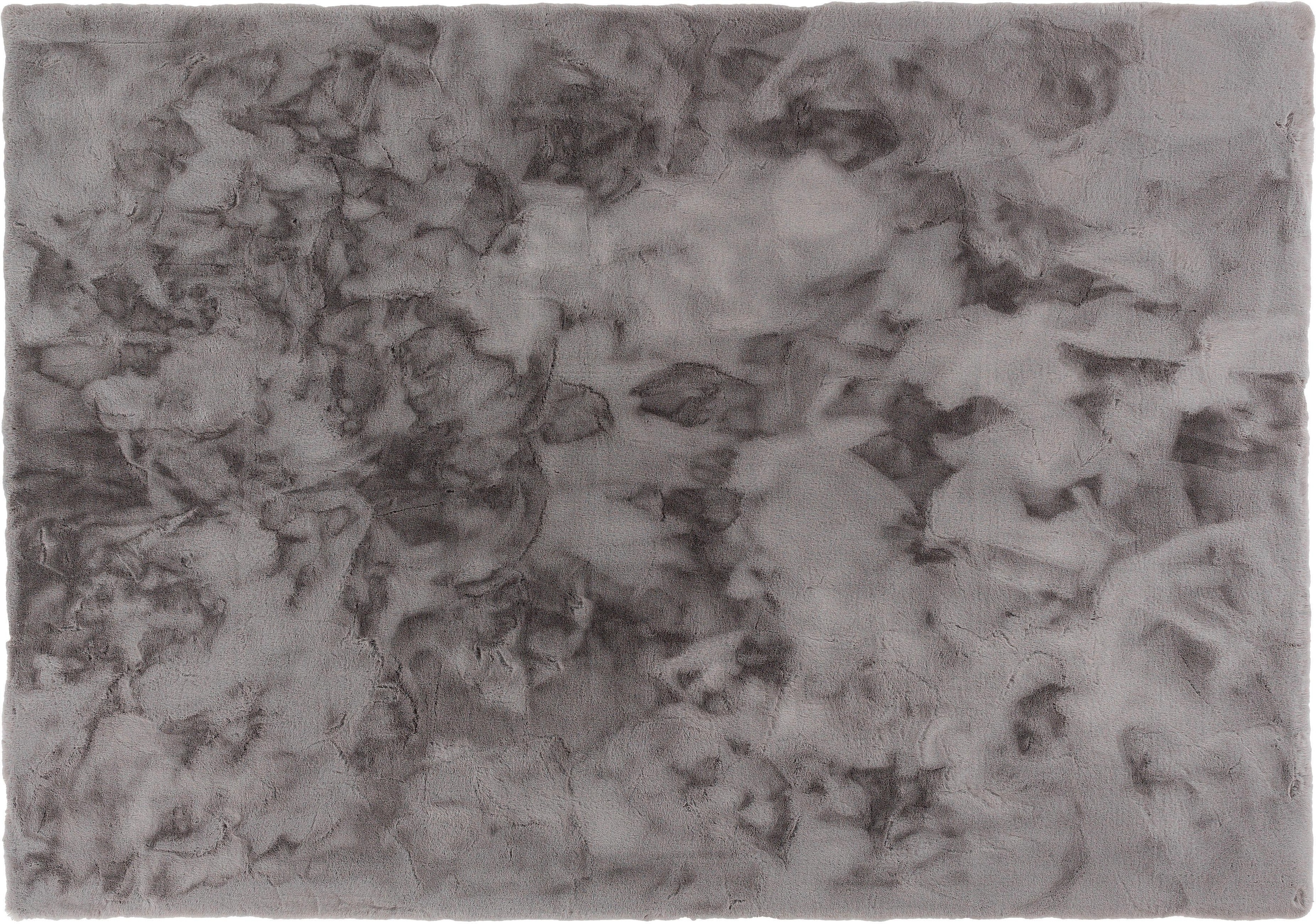 Fellteppich "Tender" Gr. 4, grau, B:160cm H:26mm L:230cm, Kunstfaser, SCHÖNER WOHNEN-KOLLEKTION, Teppiche, Fellteppich, besonders weich durch Microfaser, Kunstfell, waschbar, Wohnzimmer