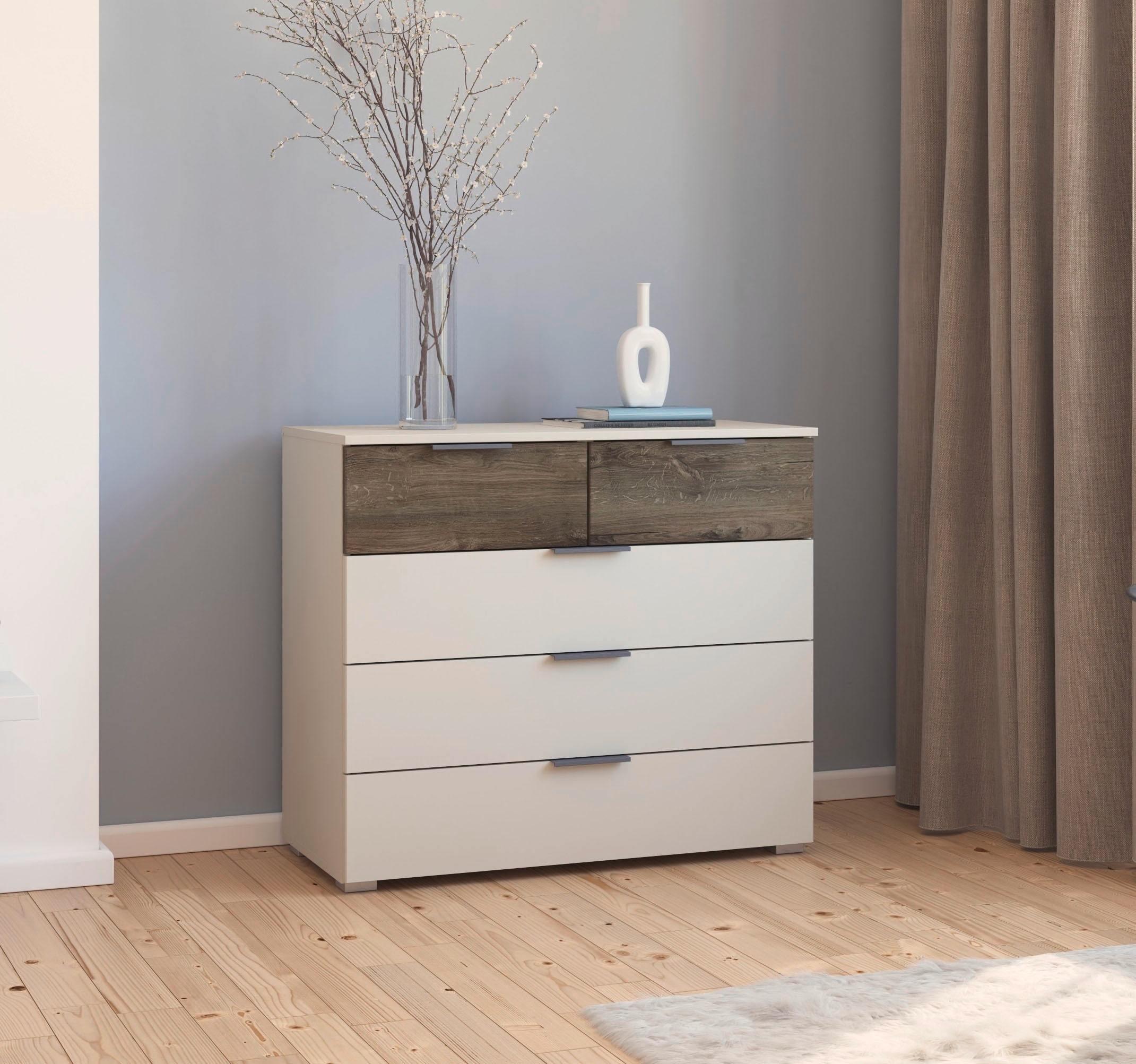 rauch Schubkastenkommode »Sideboard Kommode Schubladenkommode TARRAGONA«, mit 5 geräumigen Schubladen in trendigen Farben MADE IN GERMANY