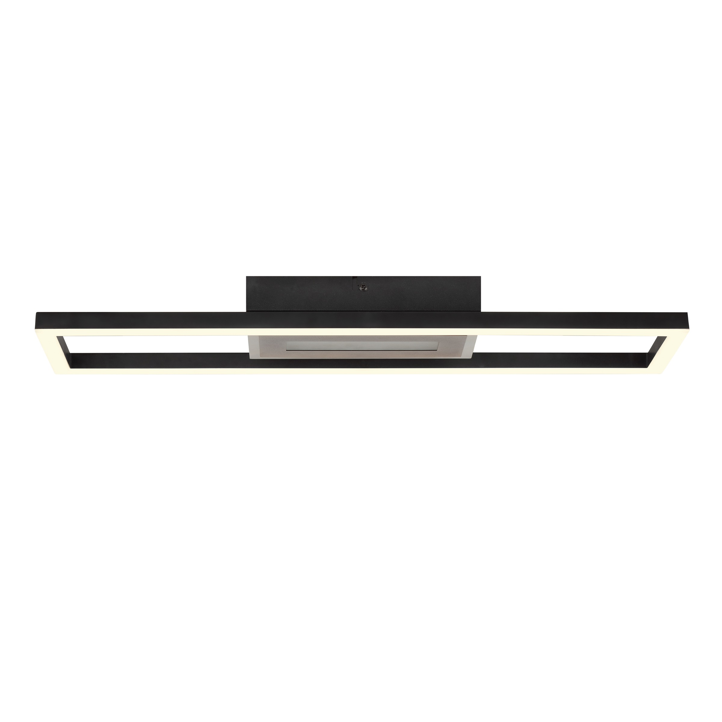 BRILLIANT LED Deckenleuchte "Besson", 1, H: 5cm, 1 Stk.schwarz, Wohnzimmer, Leuchten, 55 x 16 x 5 cm, 2300 lm, 3000-6500 K, RGB Center Light,
