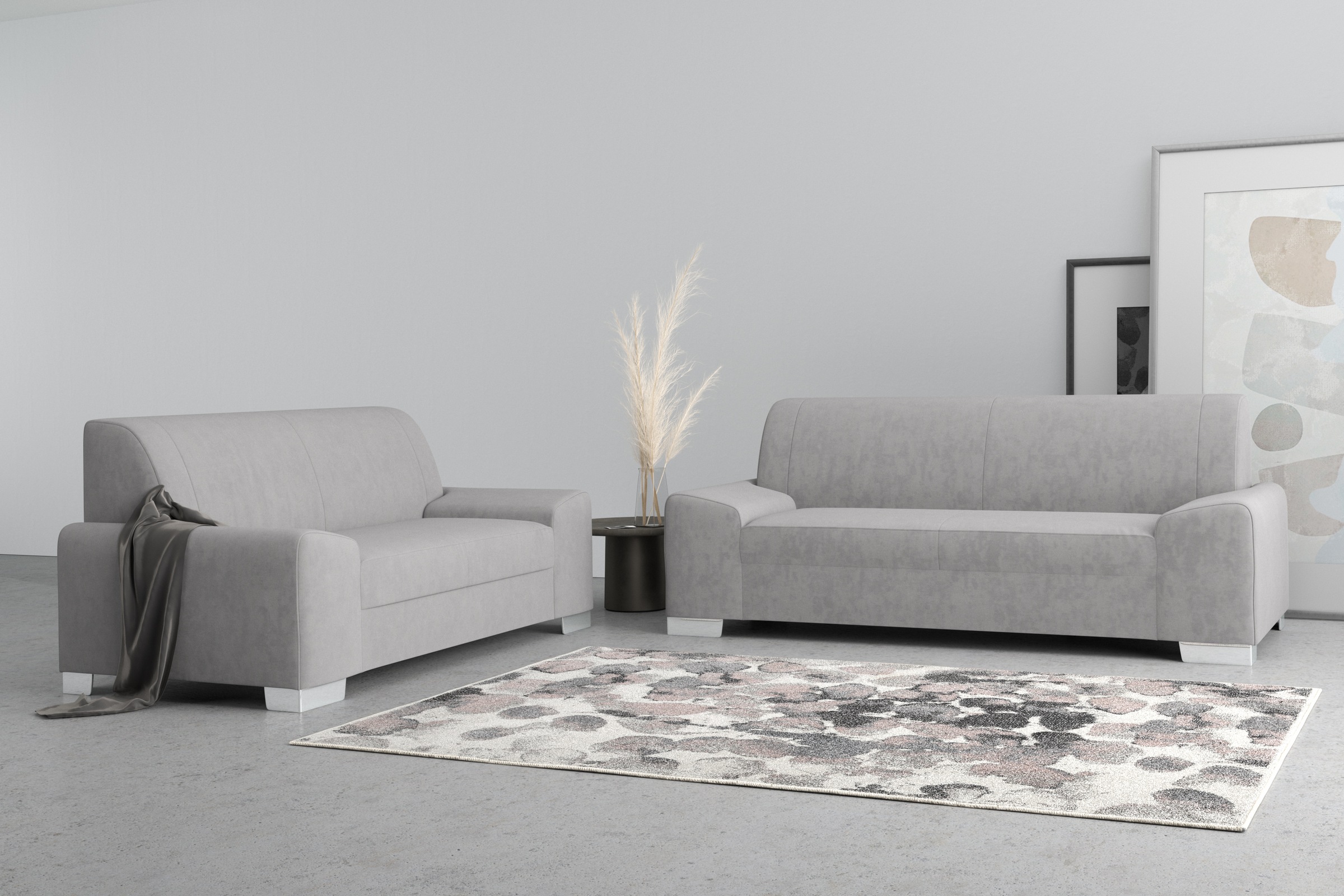 DOMO collection 2,5-Sitzer "Anzio kubisches Design, flache Armlehnen, Breit günstig online kaufen