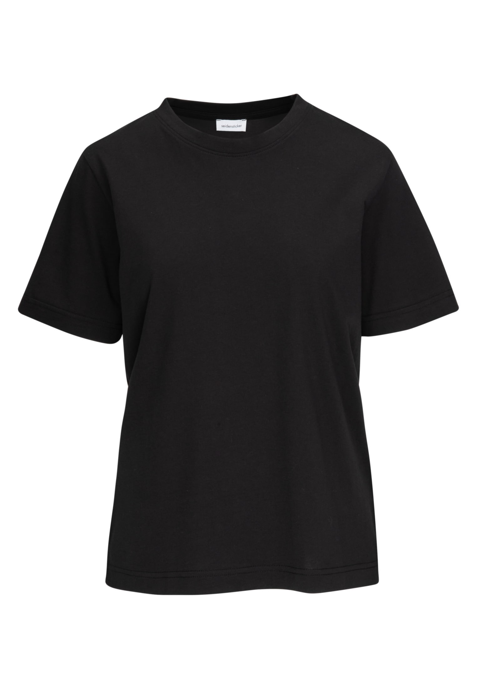 Kurzarm Rundhals seidensticker Uni BAUR Rose«, | für kaufen T-Shirt »Schwarze