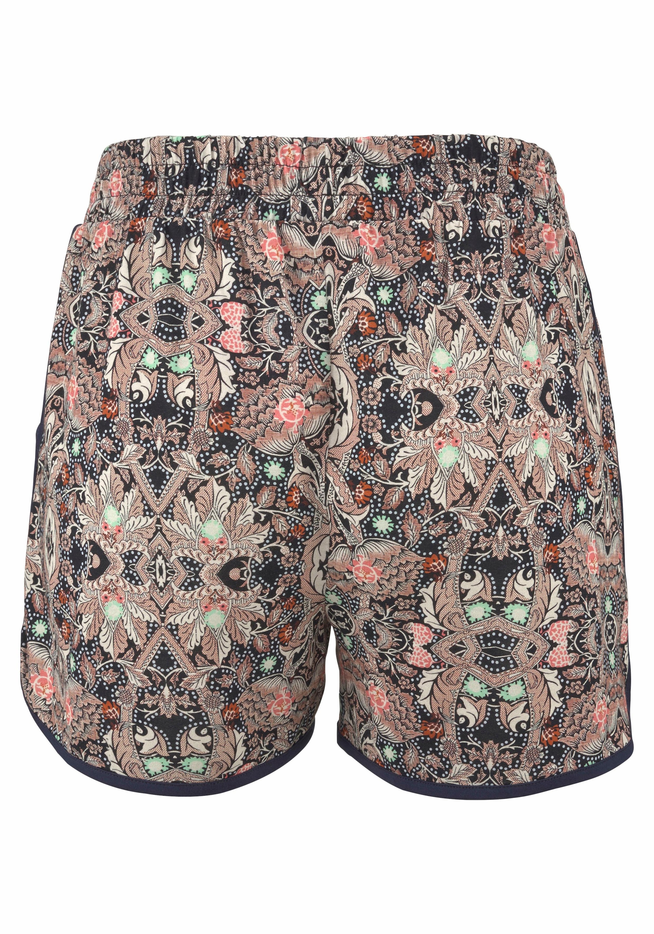 s.Oliver Strandshorts, mit Ethnodruck und Taschen, elastischer Gummizugbund, kurze Hose