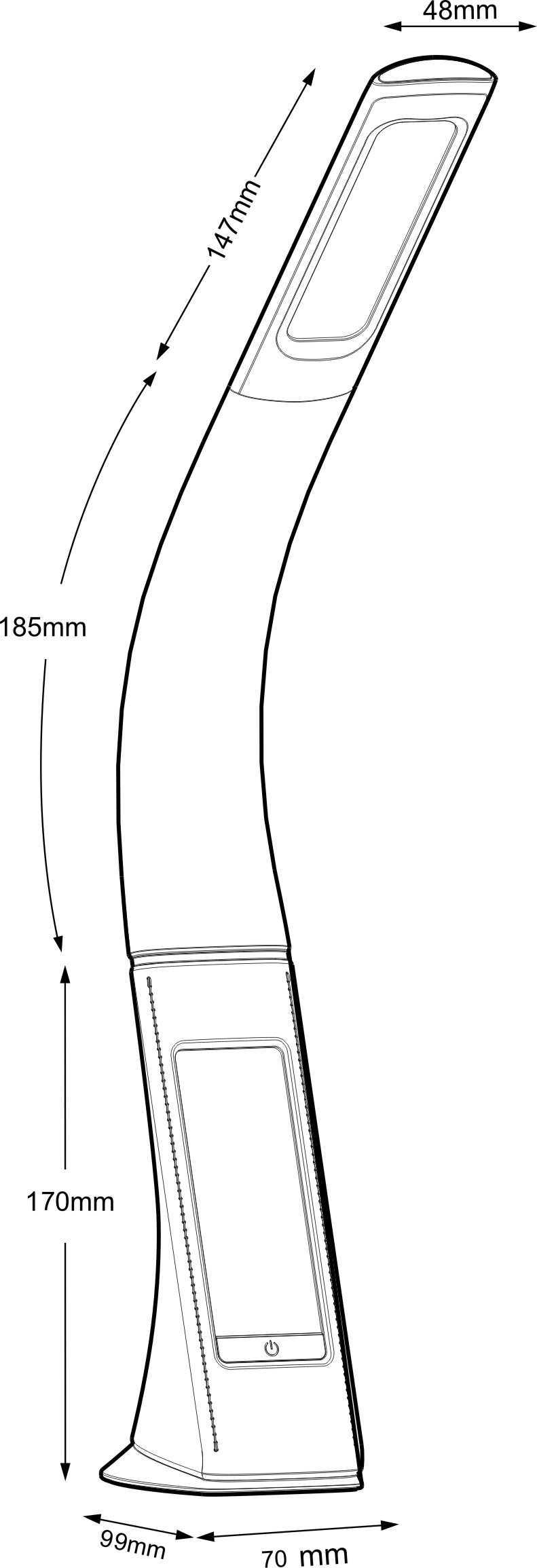 GLOBO LIGHTING LED Tischleuchte »SOPHIE«, Leuchtmittel LED-Modul | LED fest integriert, Tischlampe/Arbeitszimmer/Bürotischleuchte/weiß