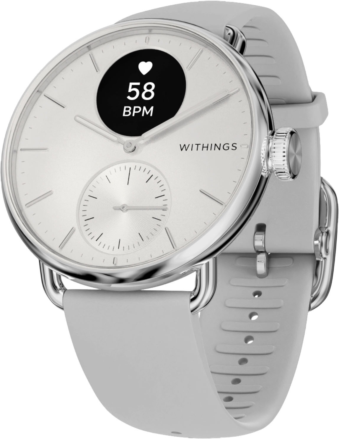 Withings Smartwatch "ScanWatch 2 38mm, hybrid, Akku bis 35 Tage, 50 M Wasserdicht" HealthSense OS