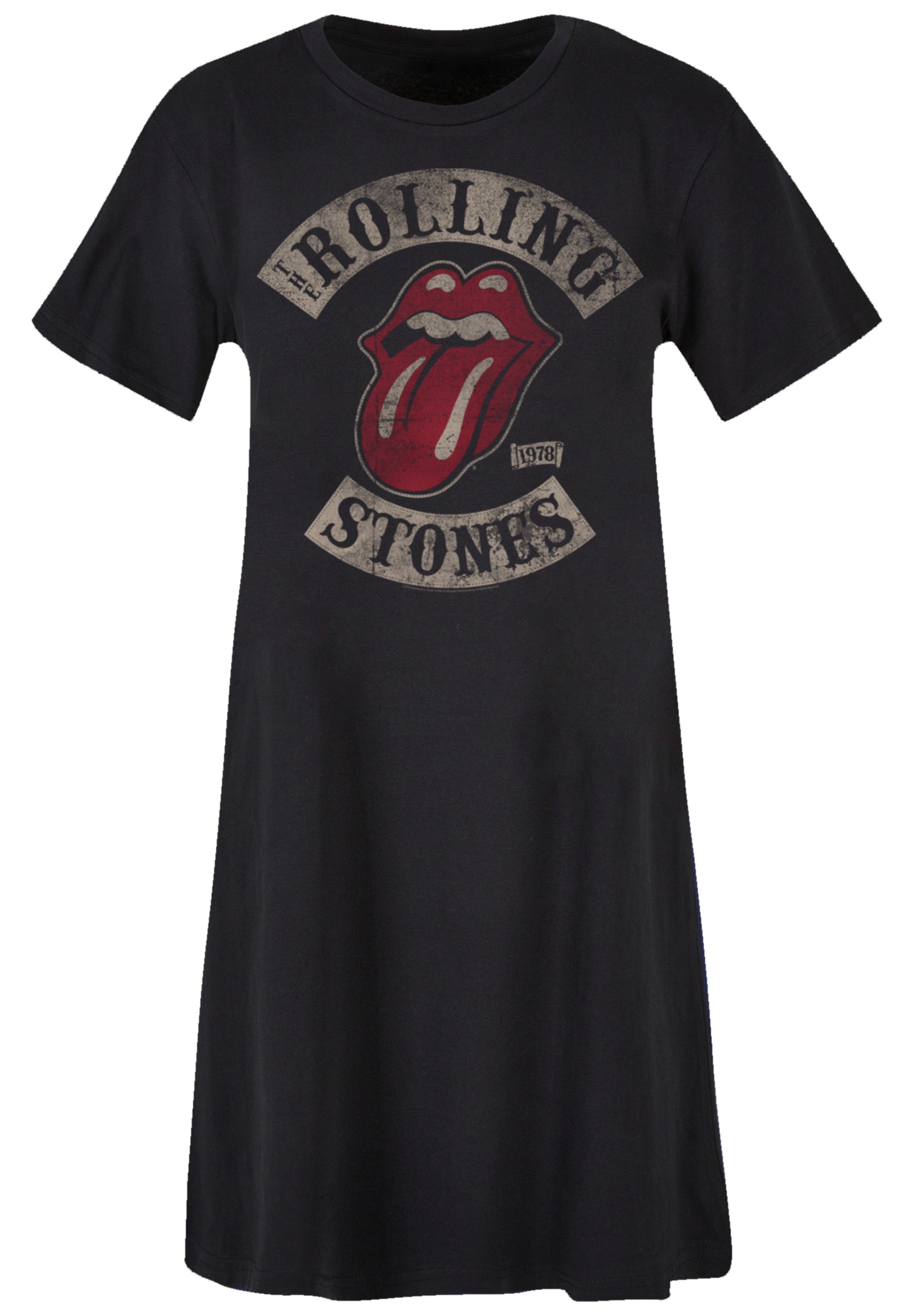 F4NT4STIC Shirtkleid »The Rolling Stones Tour '78 Vector«, Premium Qualität