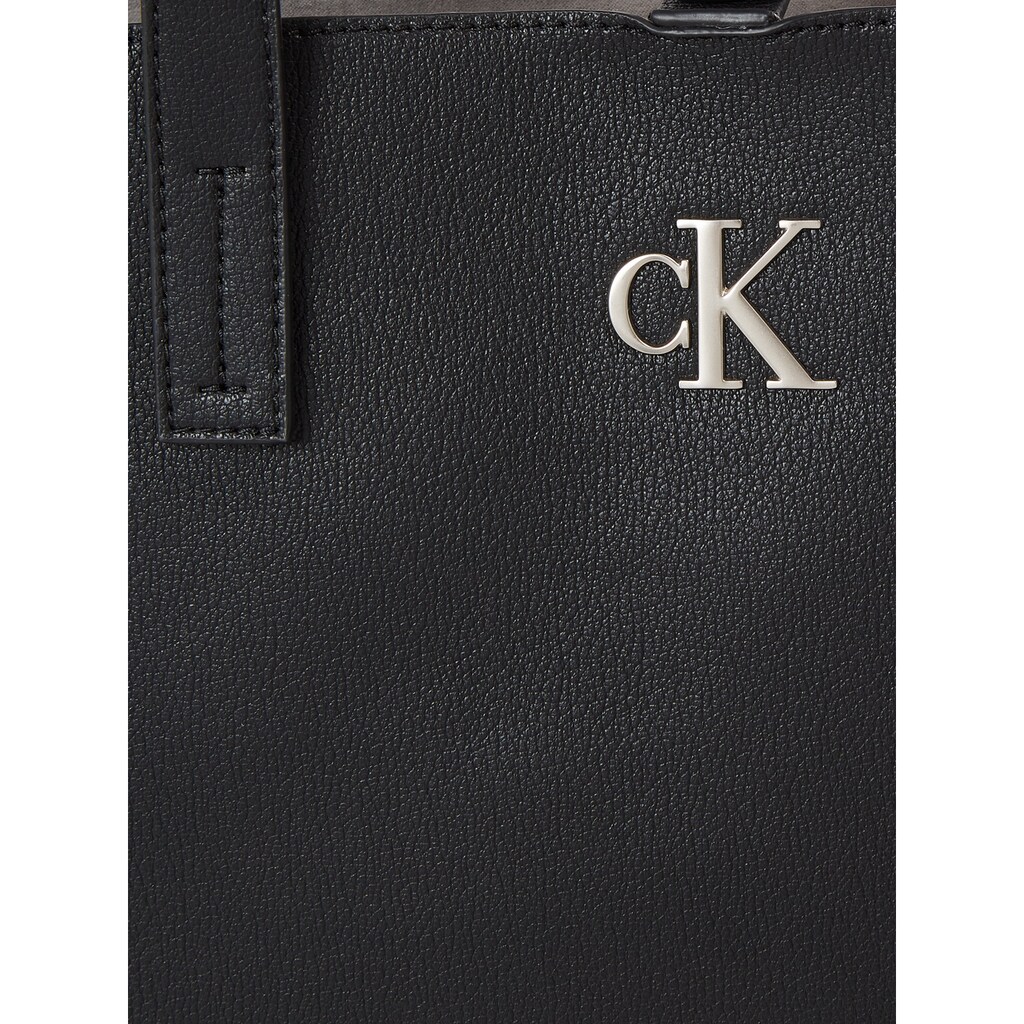 Calvin Klein Jeans Shopper »MINIMAL MONOGRAM SLIM TOTE34«, mit Markenlogo