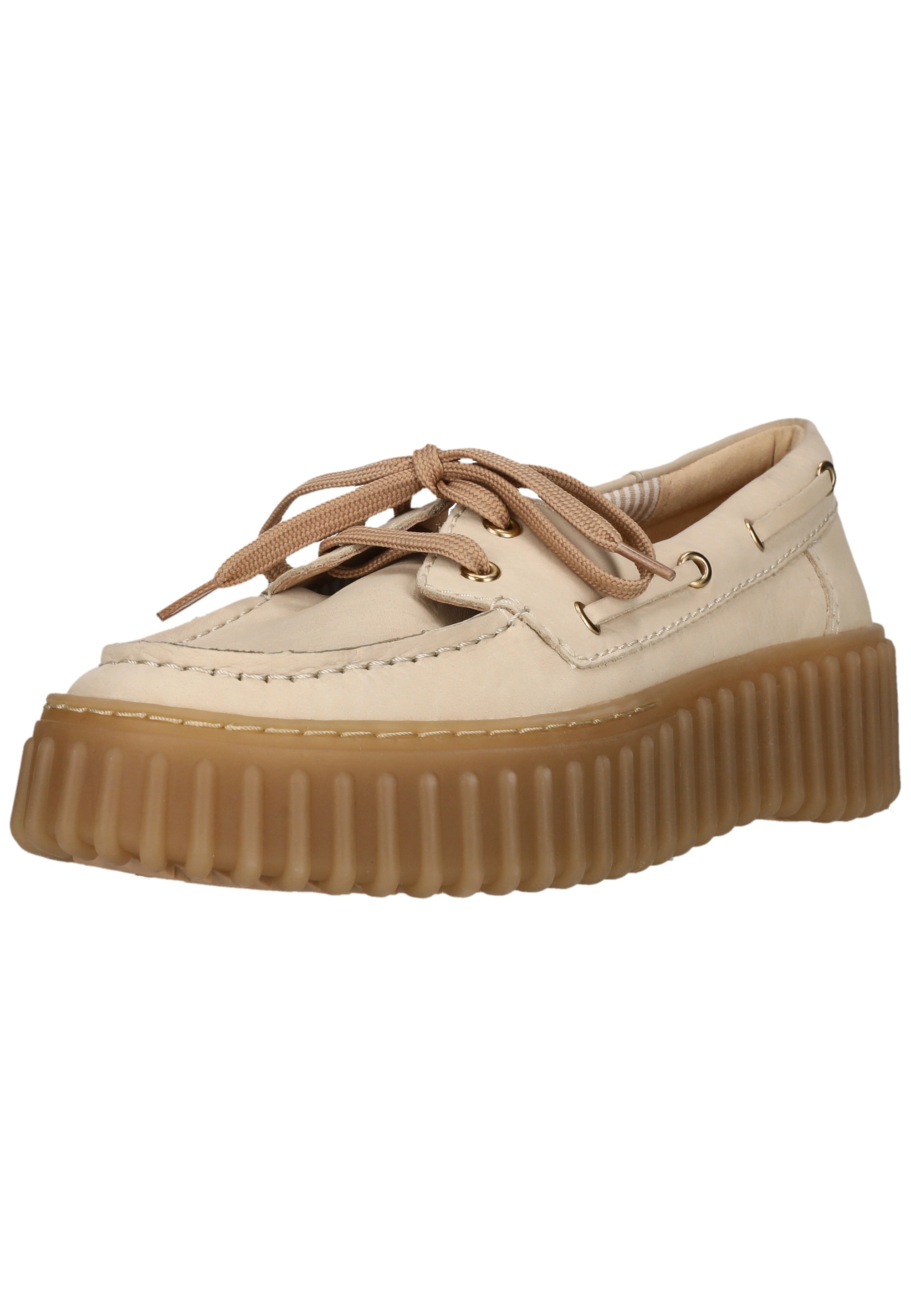 Clarks Schnürschuh "Torhill Boat" mit Contour Cushion-Fußbett