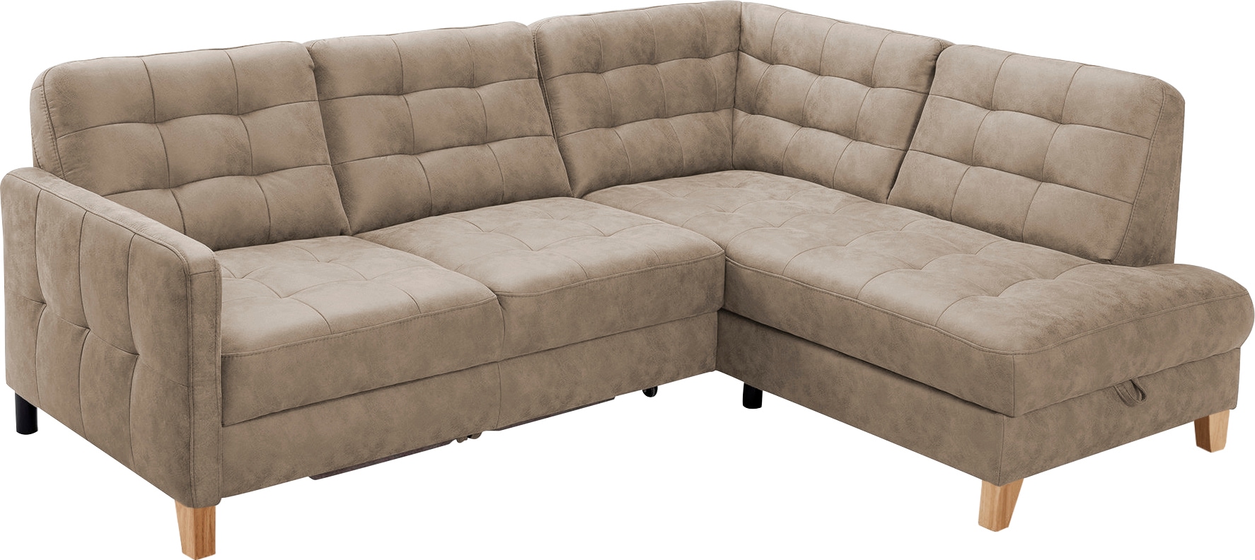 exxpo - sofa fashion Ecksofa "Elio, kompakt & bequem, zeitloses Design, Bre günstig online kaufen