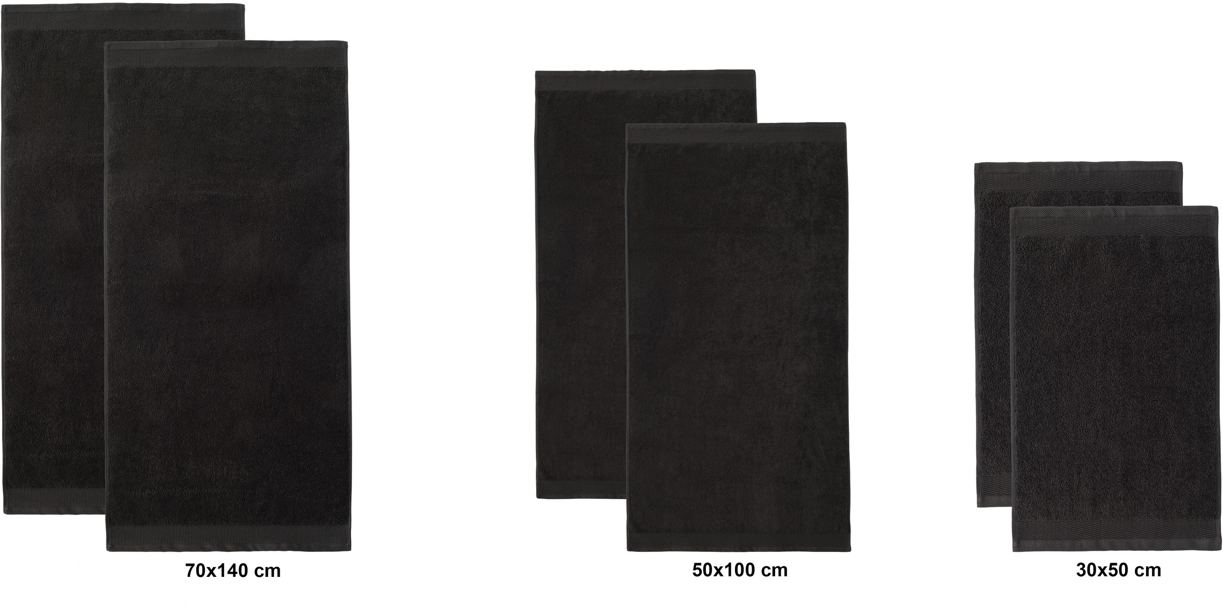 OTTO home Handtuch Set »Fenya, flauschig und weich, Premium Handtücher, 550 gr/m²« Set 6 Stk. Walkfrottier mit Bordüre, Set, 100% Baumwolle, Hotel-Qualität, 5 Jahre Garantie