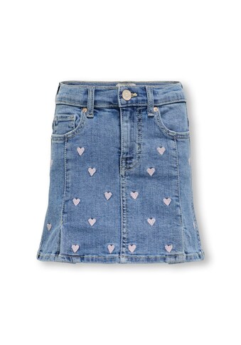 Jeansrock »KOGHOXTON HEART EMBROIDERY DNM SKIRT«