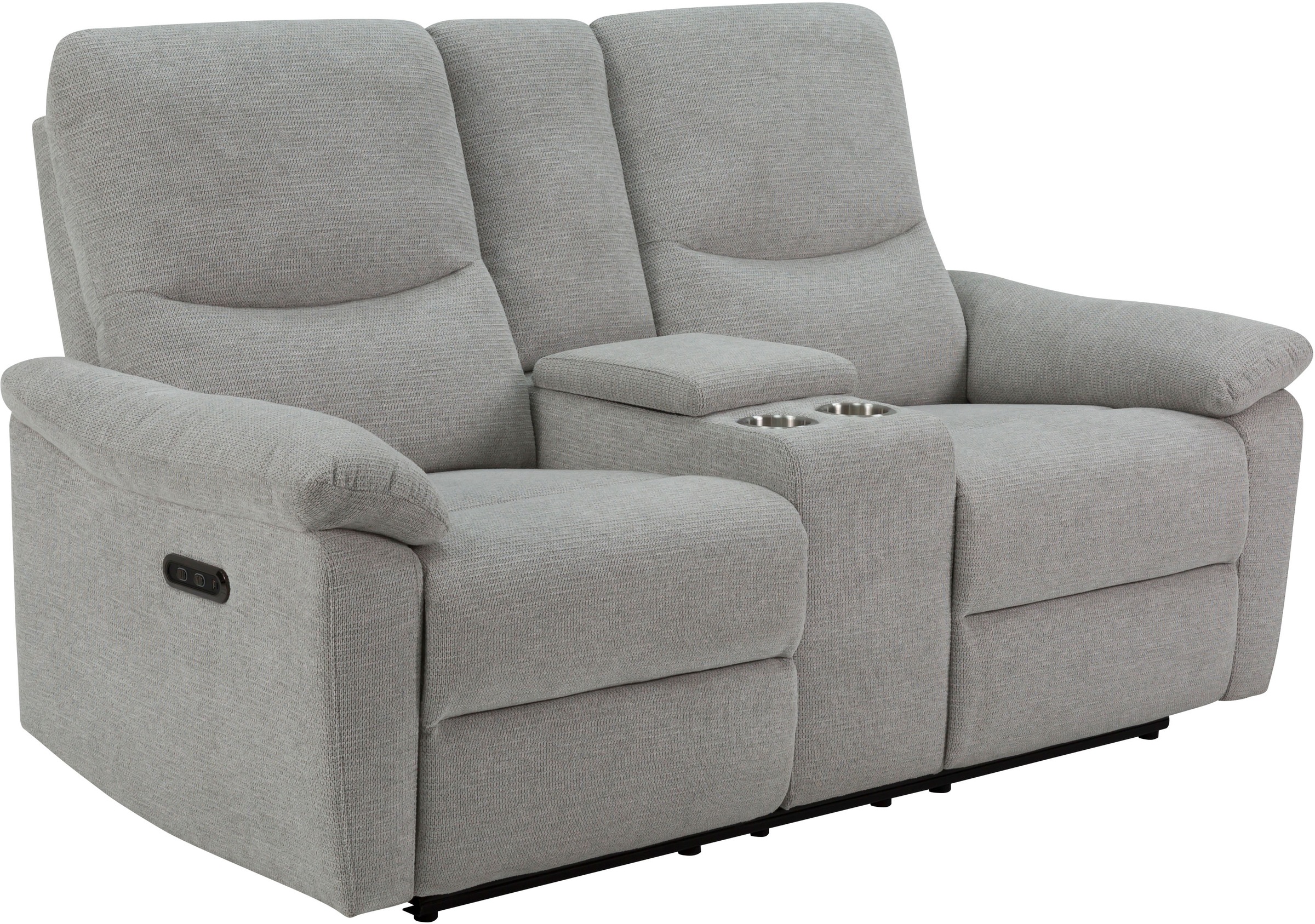 Home affaire 2-Sitzer »ODILON, 2er-Kinosofa, TV-Sessel, Mulitmedia-Sofa, Struktur, USB A/C,«, Relaxfunktion manuell u. elektrisch, Getränkehalter, Staufach