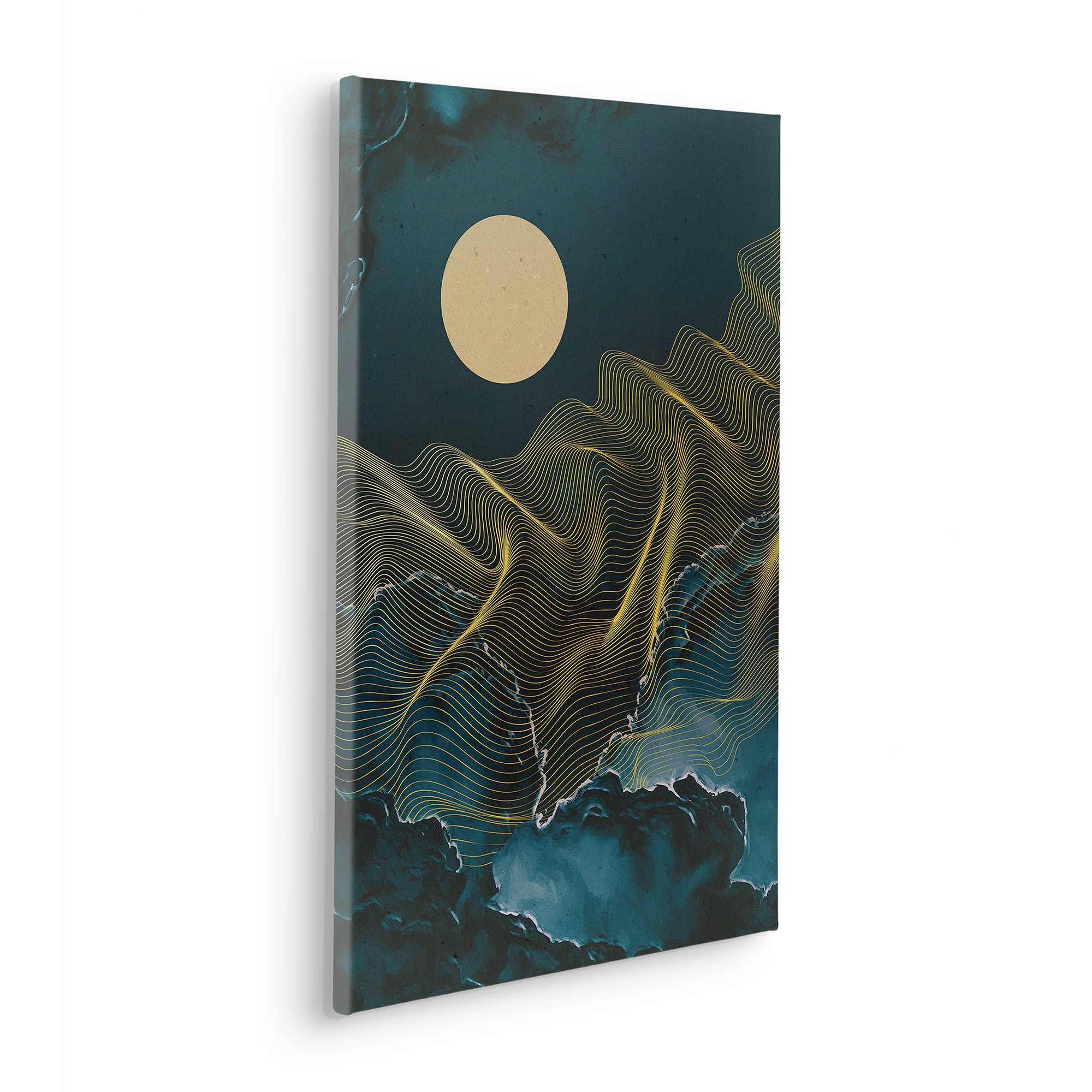 Komar Leinwandbild "Moon Waves - Größe 40 x 60 cm", Natur, (1 St.), Keilrah günstig online kaufen