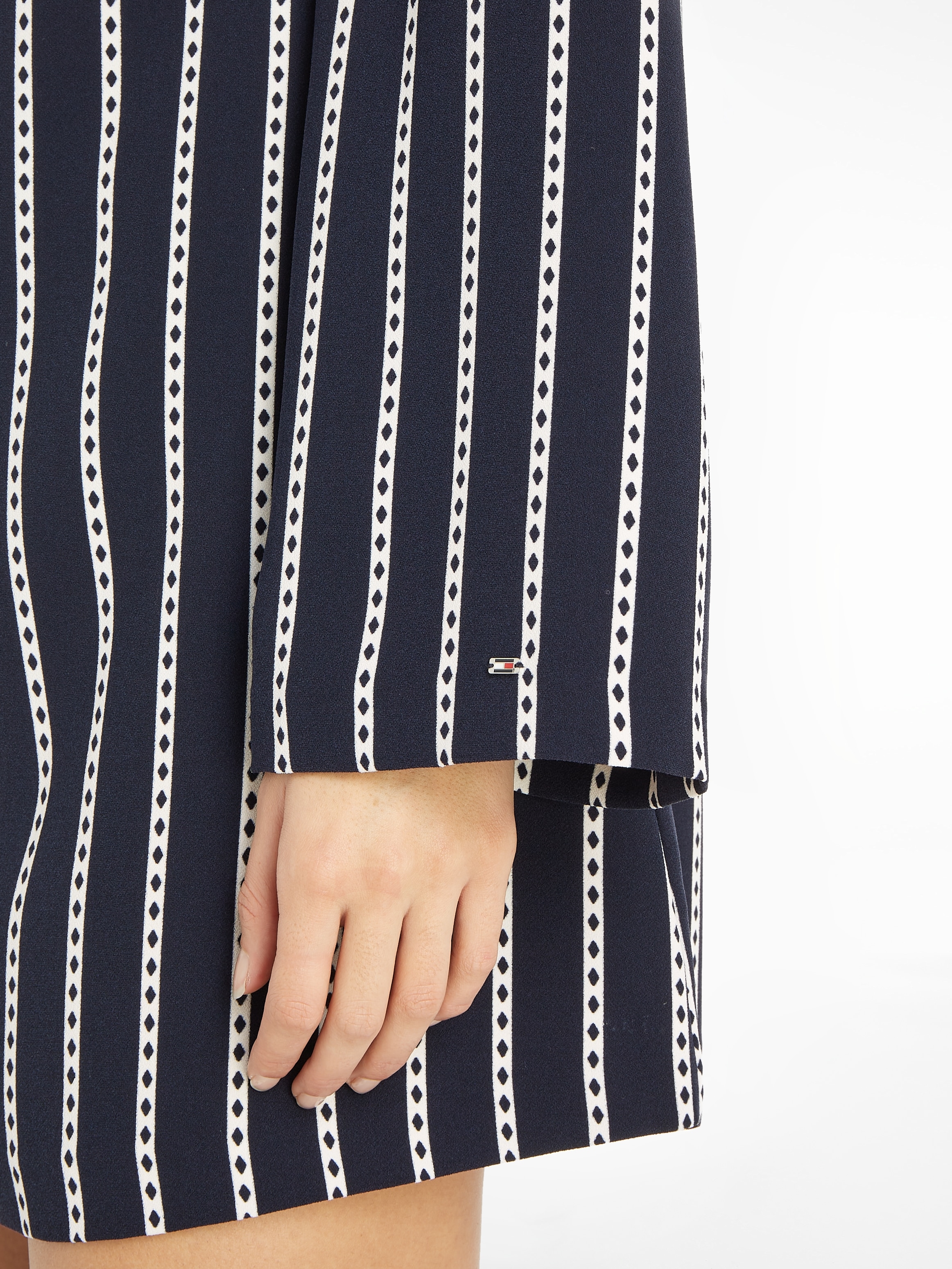 Tommy Hilfiger Blusenkleid »ARGYLE STRIPE CREPE SHIFT DRESS«, mit Rundhals  für bestellen | BAUR