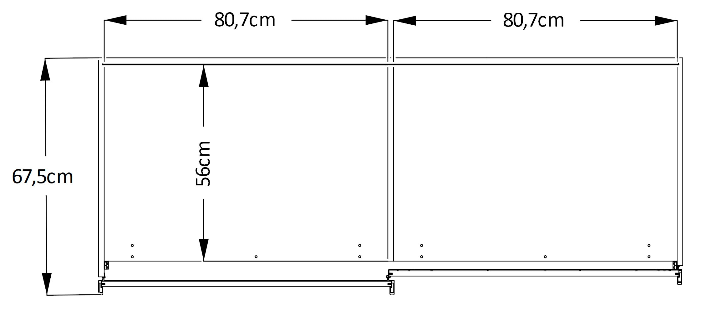 STAUD Schwebetürenschrank »Sinfonie Plus, edles Design in hochwertiger Qualität, Made in Germany«, Mit Spiegeltüre und in vier verschiedenen Ausstattungsvarianten