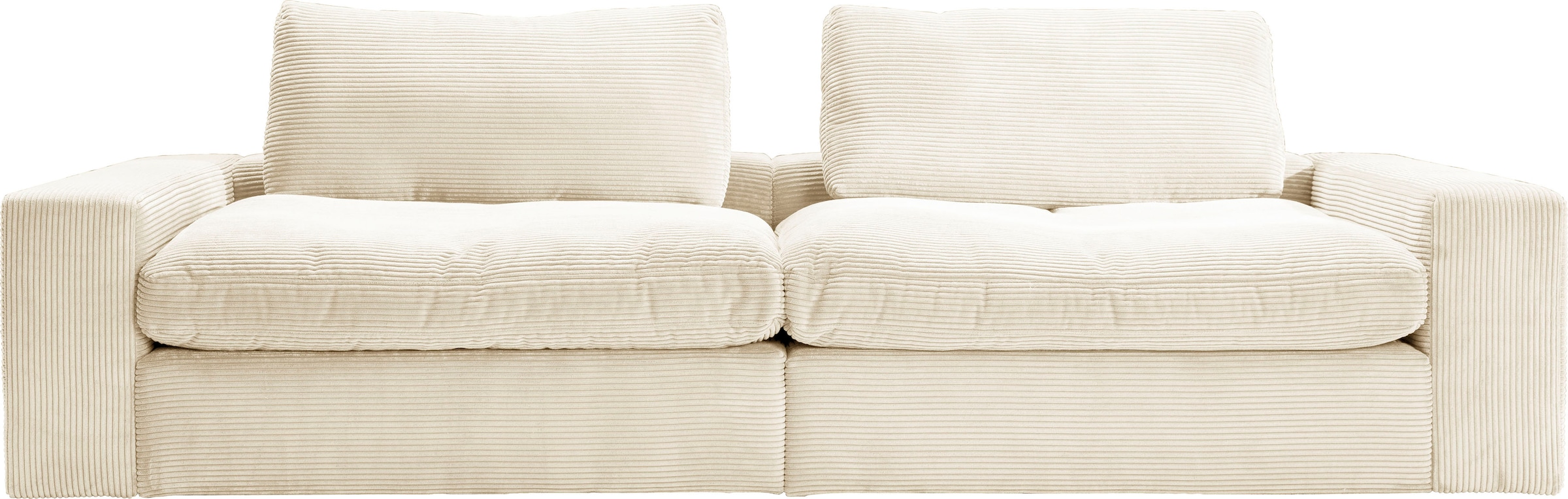 alina Big-Sofa "Sandy", 256 cm breit und 123 cm tief, in modernem Cordstoff