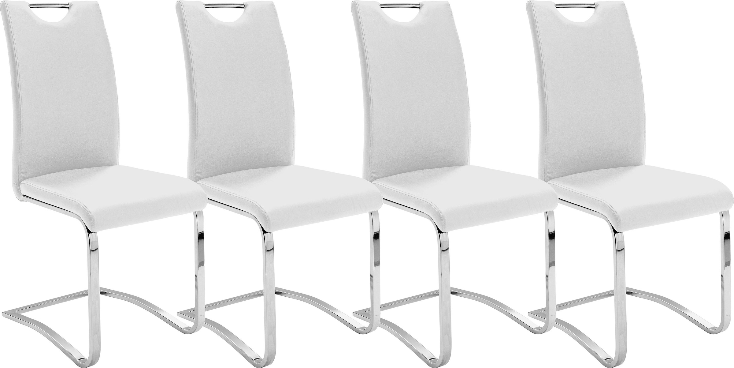 MCA furniture Freischwinger "Köln" (Set) 4 Stk. Kunstlederbezug, Komfortsit günstig online kaufen