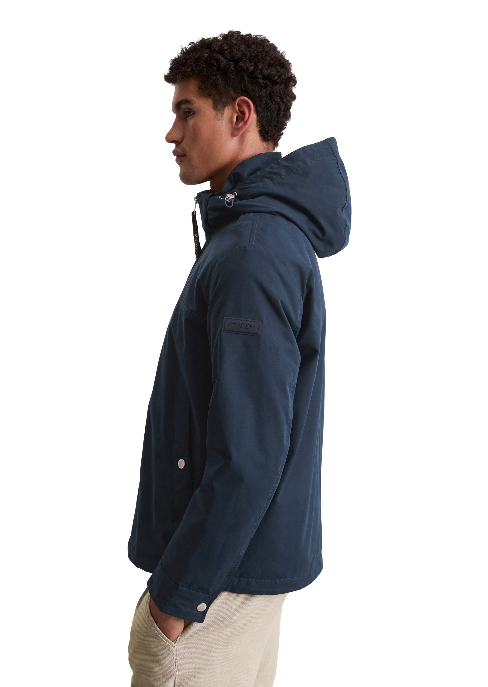 Marc O'Polo Outdoorjacke »aus wasserabweisendem Technical Poly Cotton«, mit Kapuze