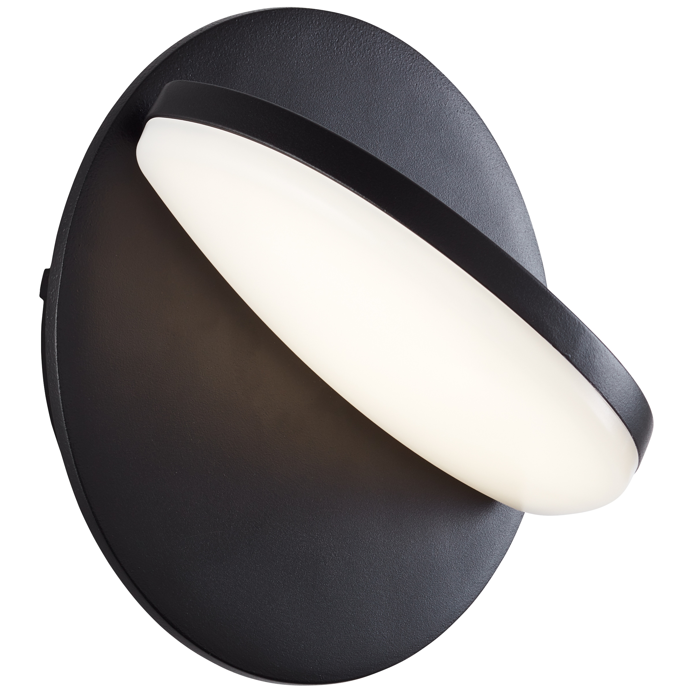 Brilliant LED Wandleuchte »Soare«, 2000 lm, Ø 18,5 cm, Metall/Kunststoff, schwarz/weiß