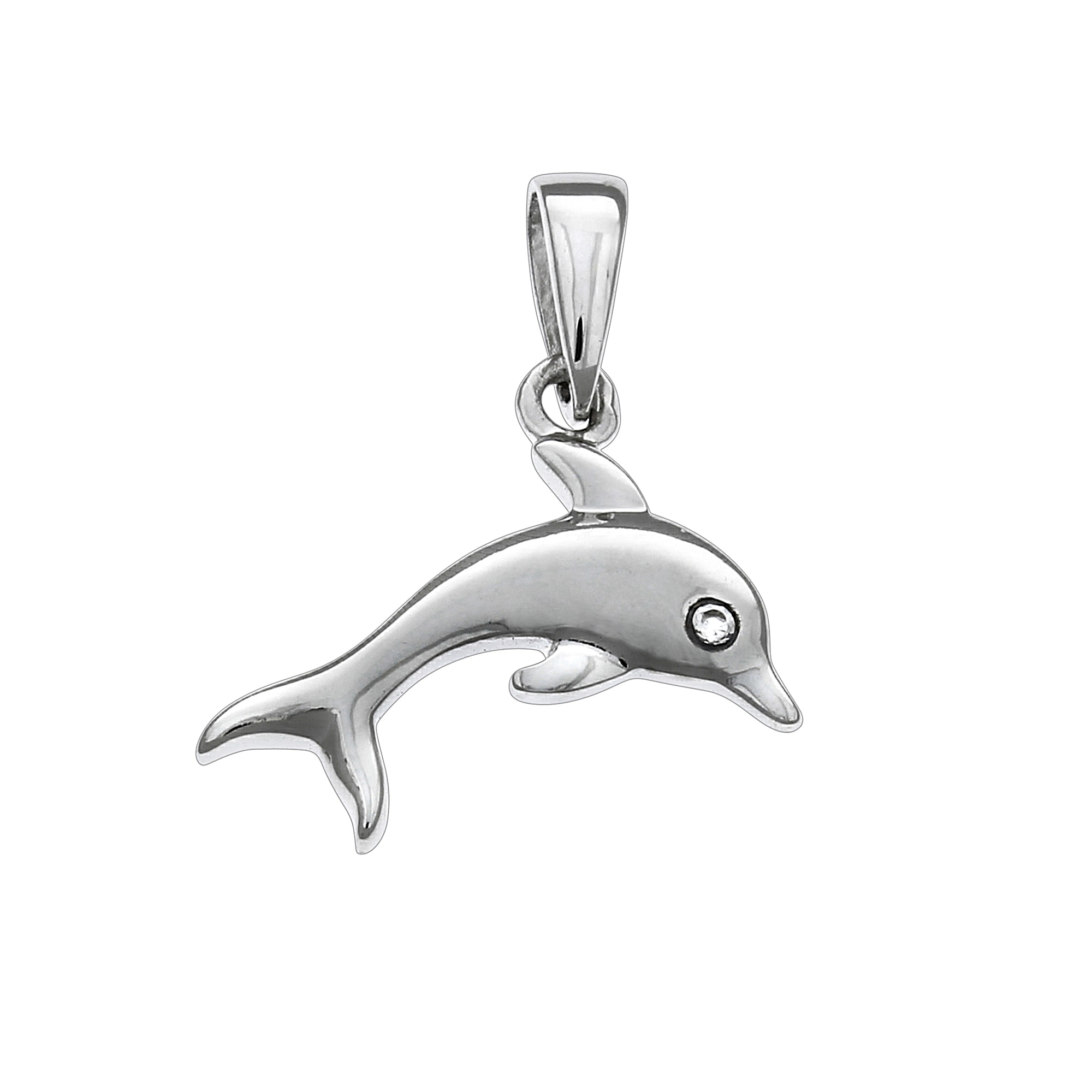 Vivance Kettenanhänger »925/- Sterling Silber Delfin« | BAUR