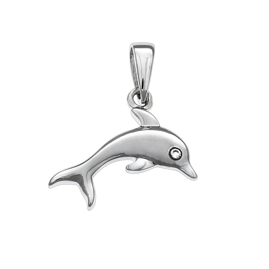 Vivance Kettenanhänger »925/- Sterling Silber Delfin«