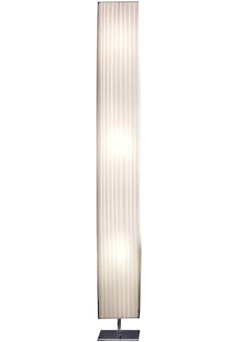 SalesFever Stehlampe »Theodor«, E27, 1 St., Plissee Lampenschirm, verchromtes Metall kaufen