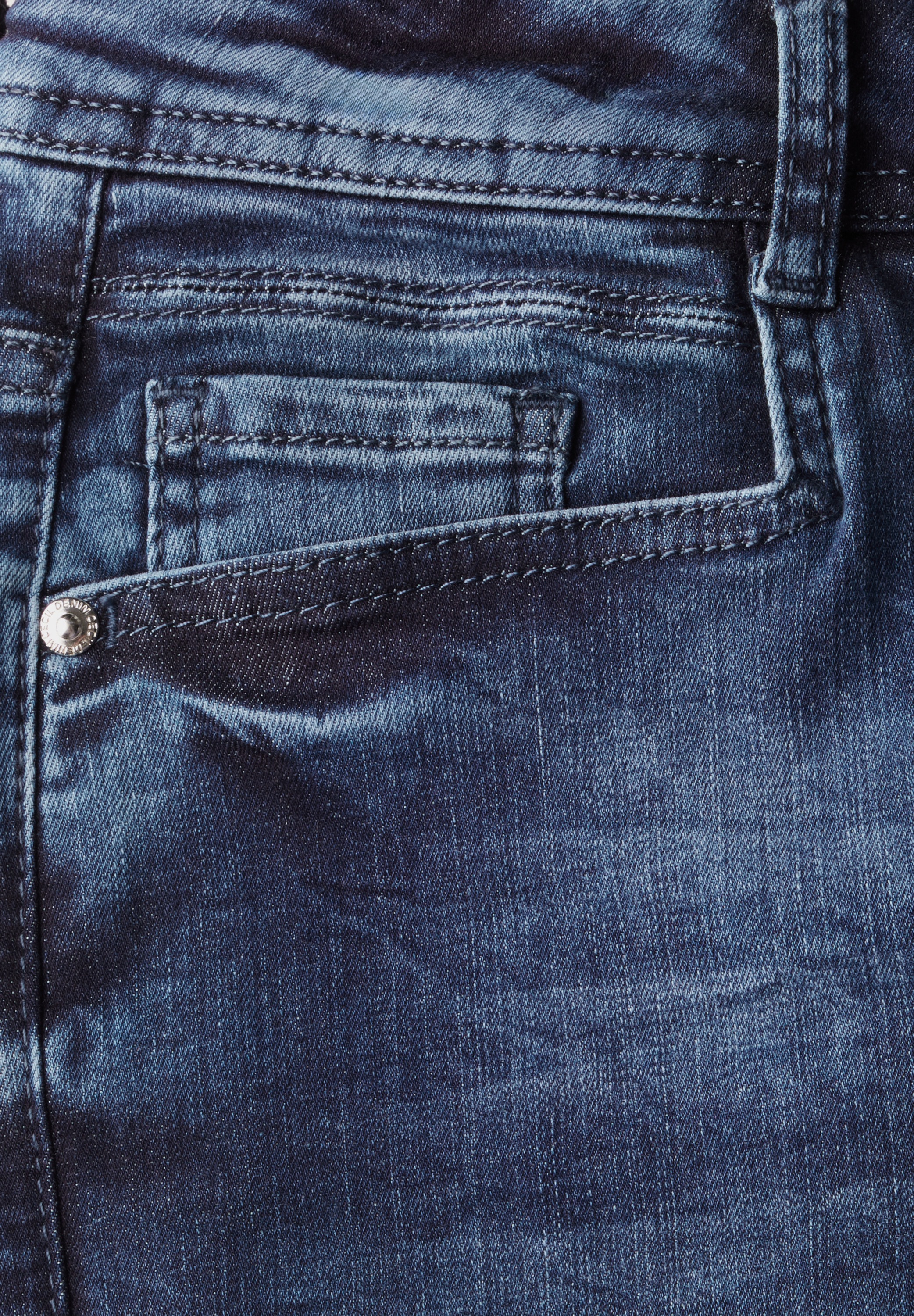Thumbnail - Cecil Slim-fit-Jeans, High Waist