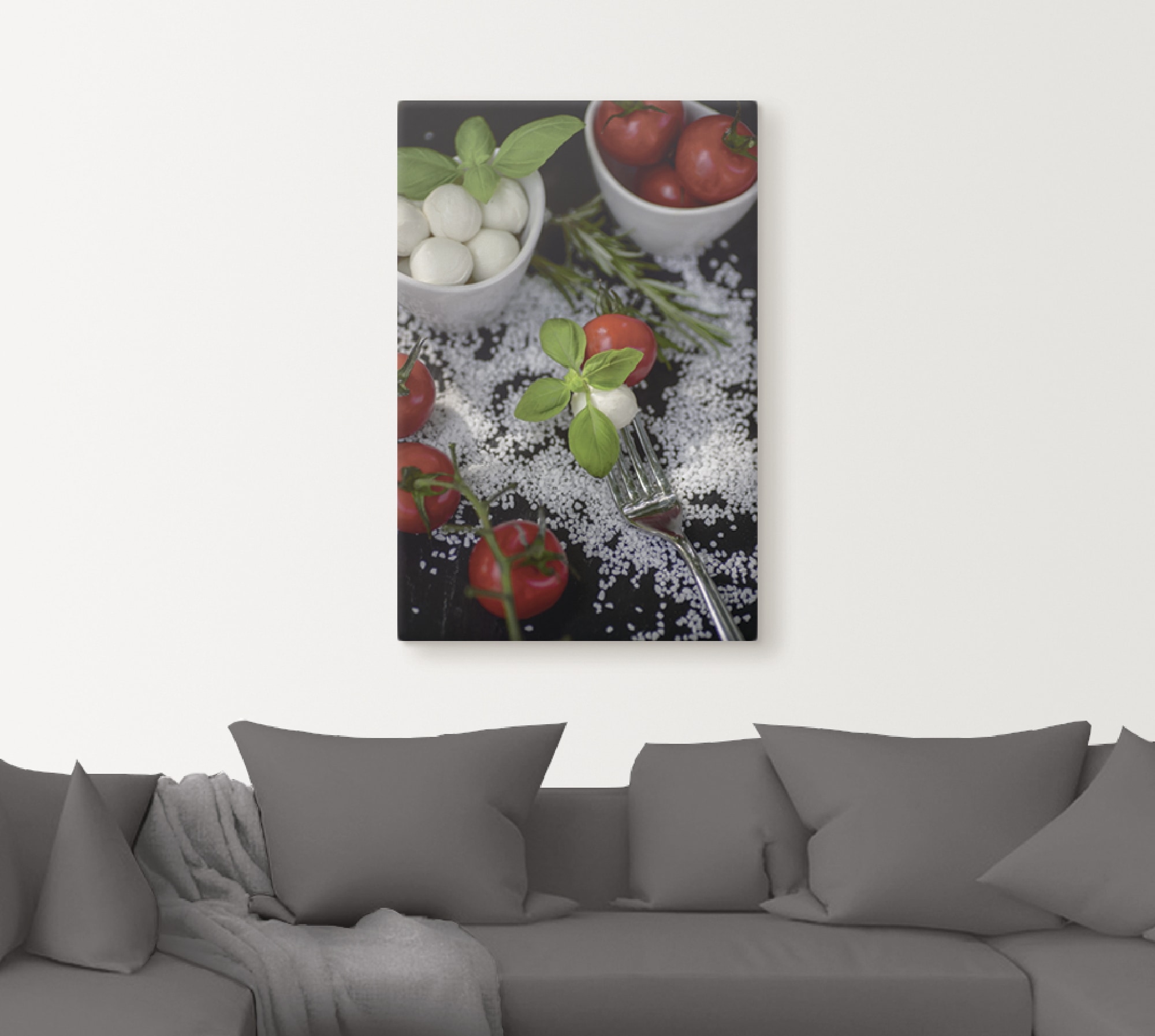 Artland Wandbild »Mediterranes aus der Küche«, Lebensmittel, (1 St.), als Leinwandbild, Wandaufkleber in verschied. Größen