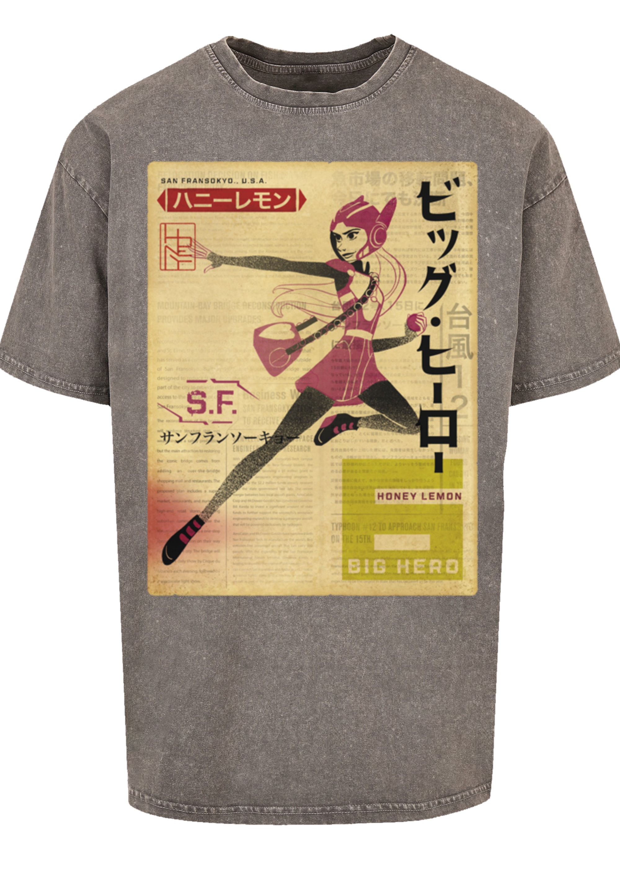 F4NT4STIC T-Shirt "Big Hero 6 Honey Lemon Newspaper", Premium Qualität günstig online kaufen