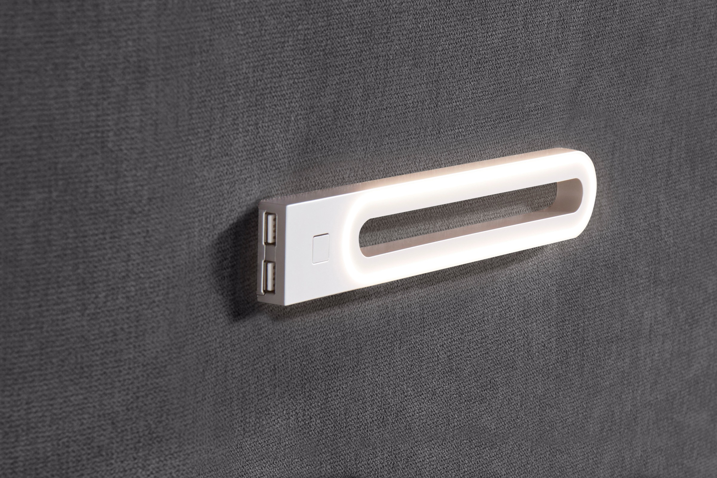 INOSIGN Boxbett »Luan«, Schubkästen, LED-Beleuchtung und Topper, in Breite 120 cm und 180 cm