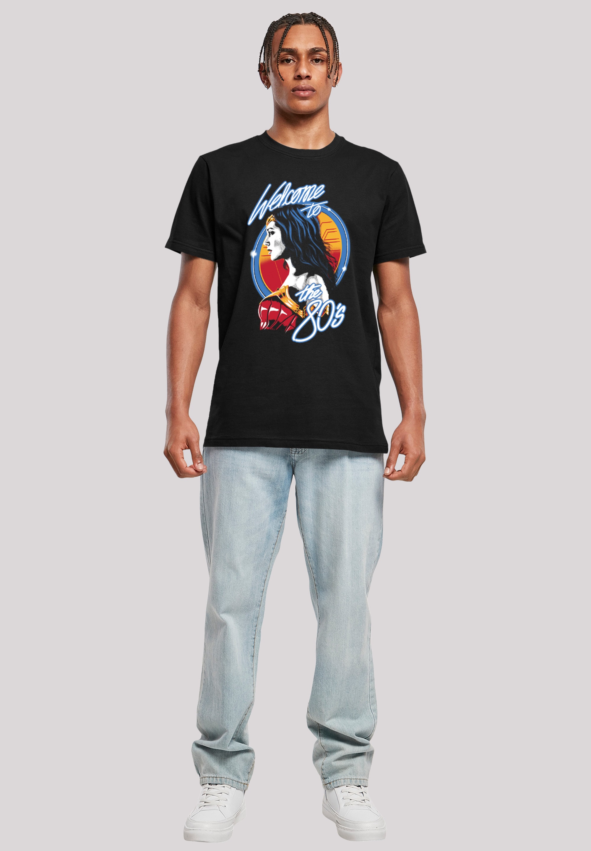 F4NT4STIC T-Shirt »DC Comics Wonder Woman 84 Welcome To The 80s«, Herren,Premium Merch,Regular-Fit,Basic,Bedruckt