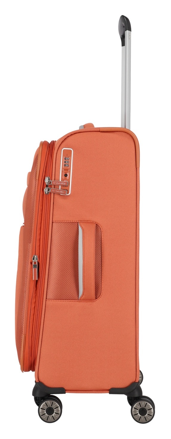 travelite Trolleyset »MIIGO S/M/L + Bordtasche«, (Set, 4 tlg.), Weichgepäck-Koffer Set Handgepäck Aufgabegepäck Volumenerweiterung
